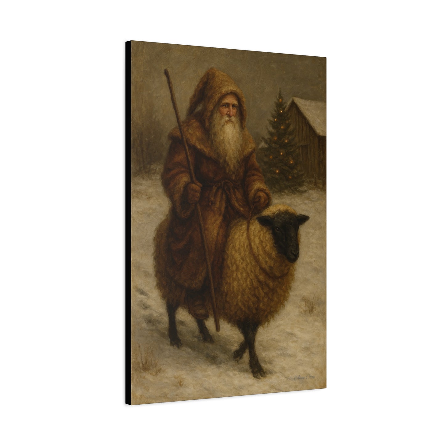 Vintage Winter Art Canvas
