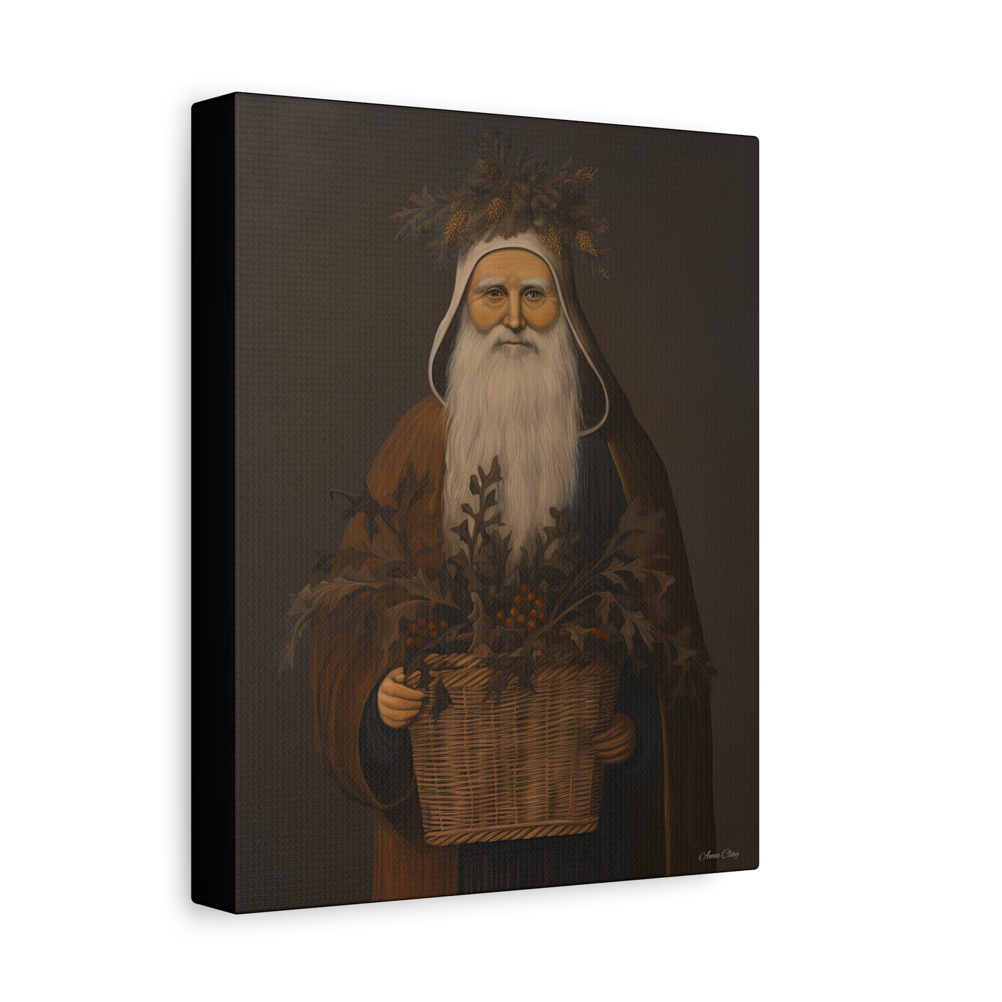 Muted Colonial Santa Matte Canvas, Stretched, 1.25"