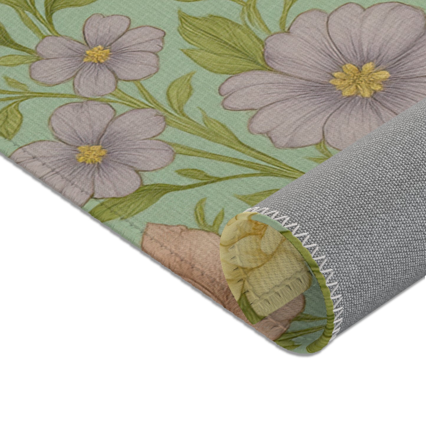 Vintage Floral Area Rug, Spring Decor, Living Room Accent, Boho Home Style, Gift for Her, Kitchen Mat