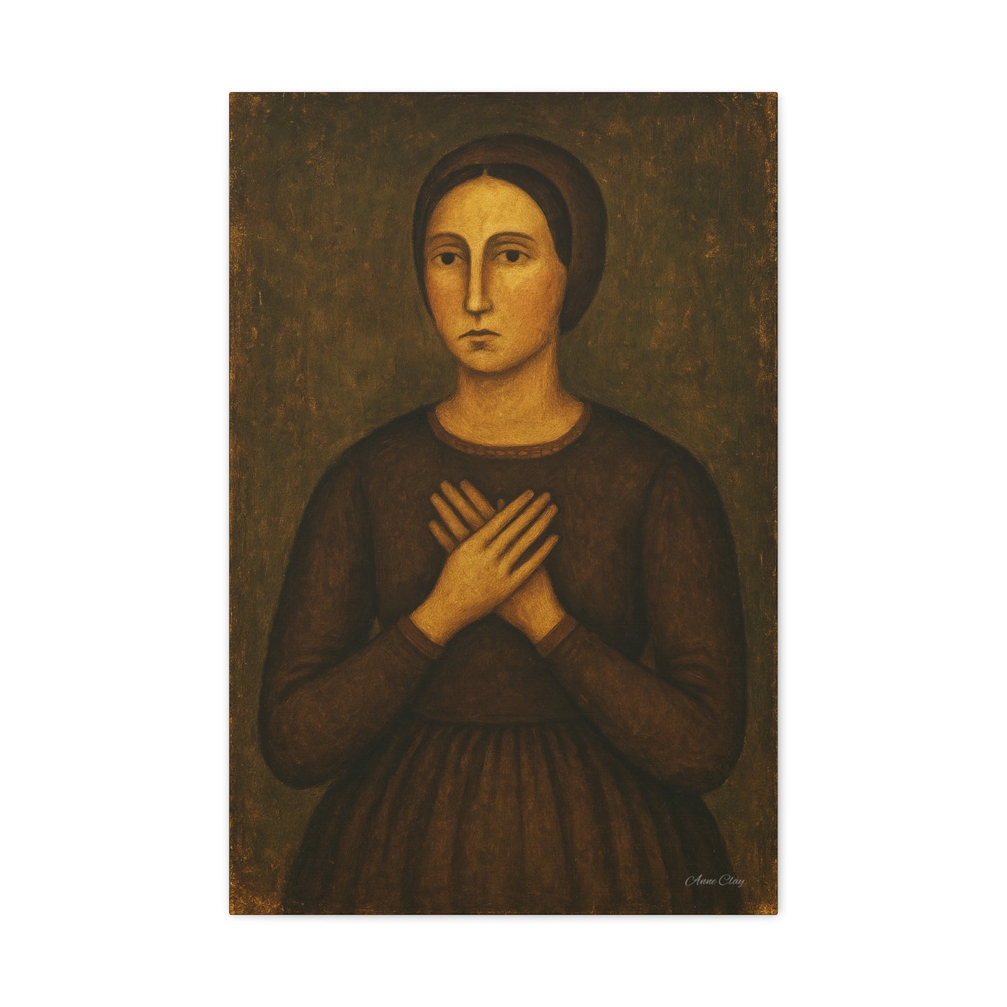 Minimalist Framed Canvas Art, Elegant Female Portrait, Vintage Decor, Wall Art for Home, Gift for Art Lovers, Living Room Decor, 1.25" [...]