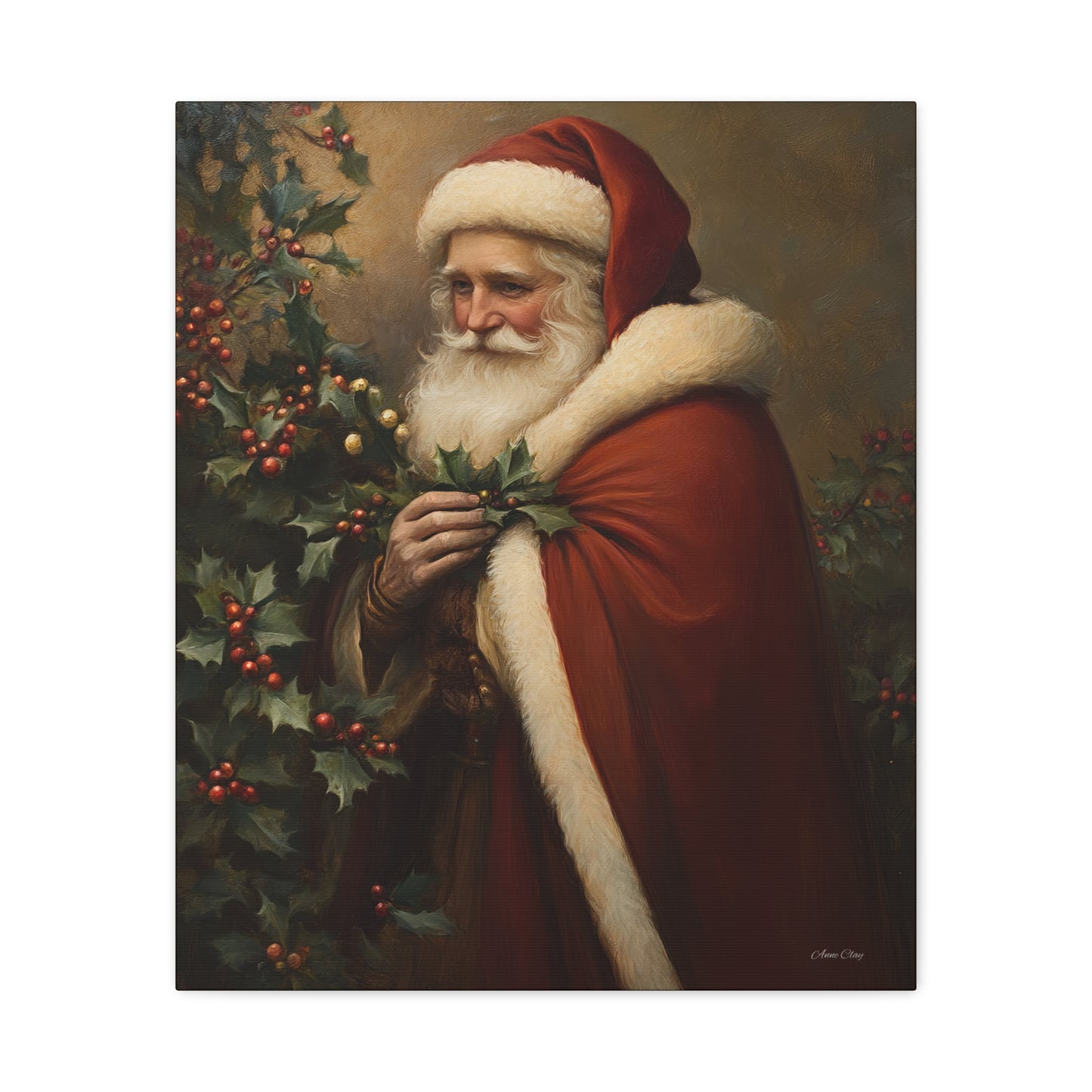 Secret Santa Matte Canvas, Stretched, 1.25"