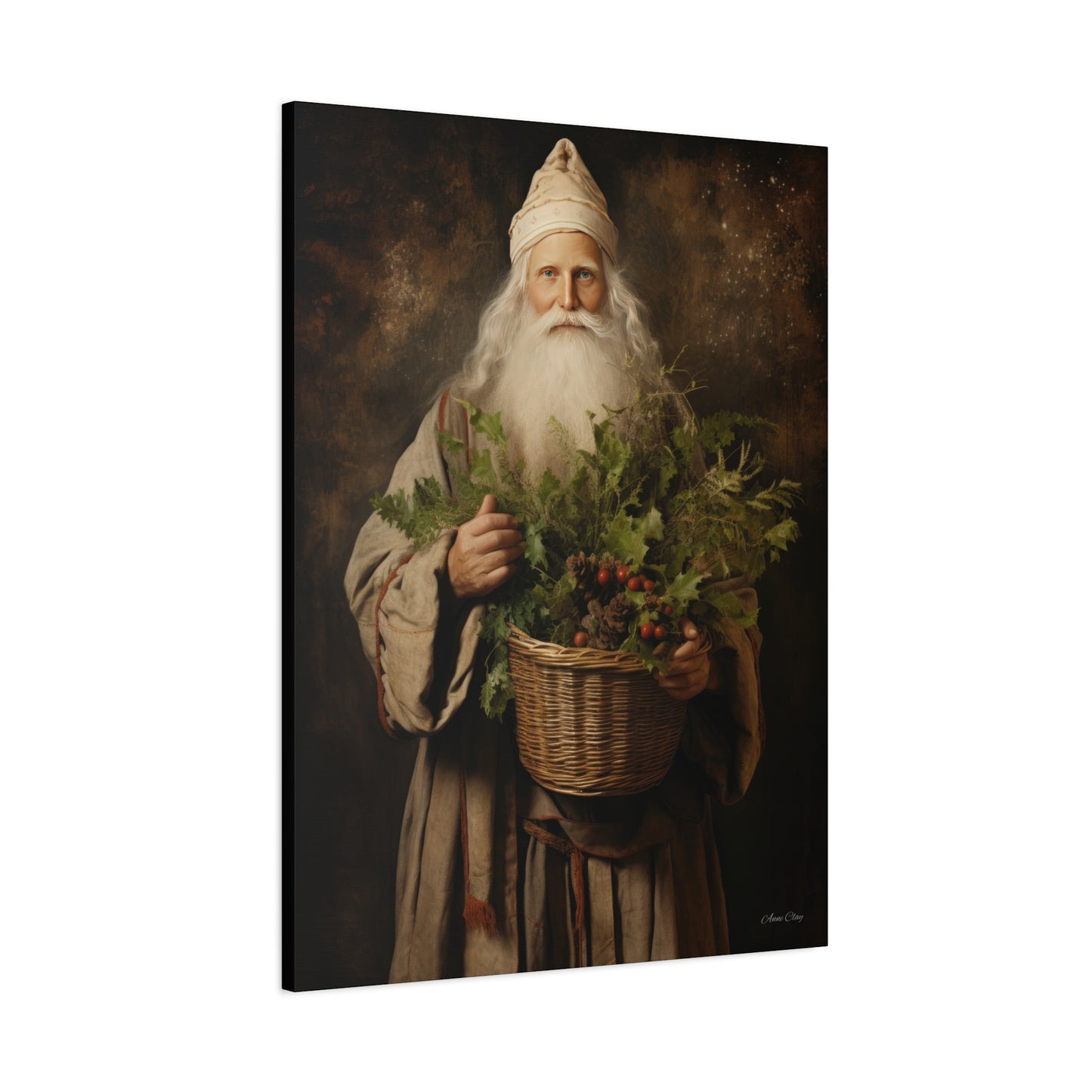 Beautiful Santa Matte Canvas, Stretched, 1.25"