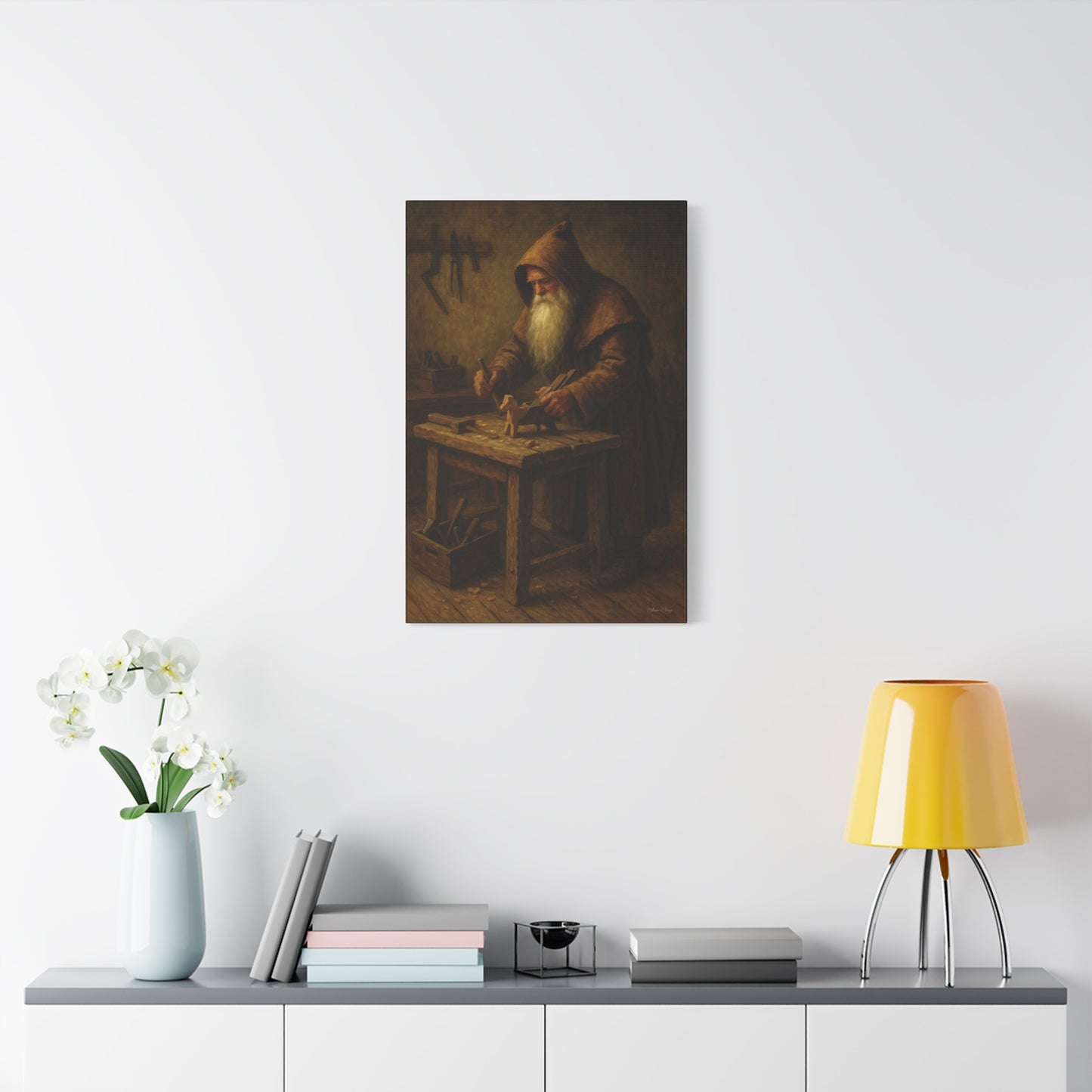 Craftsmanship Wall Art - Vintage Woodworker Canvas Print