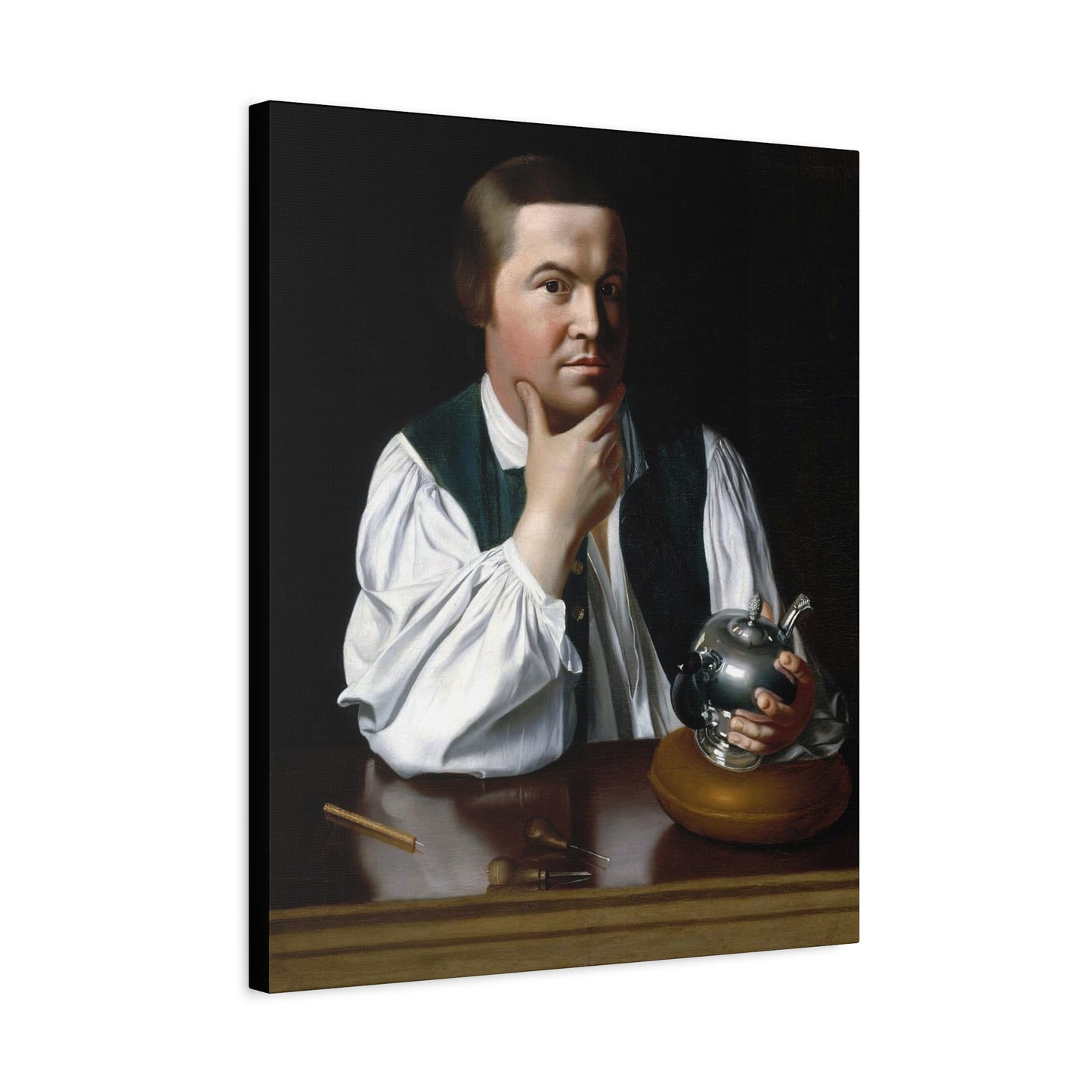 Paul Revere Historical Portrait Canvas Art - Vintage Decor for Home and Office