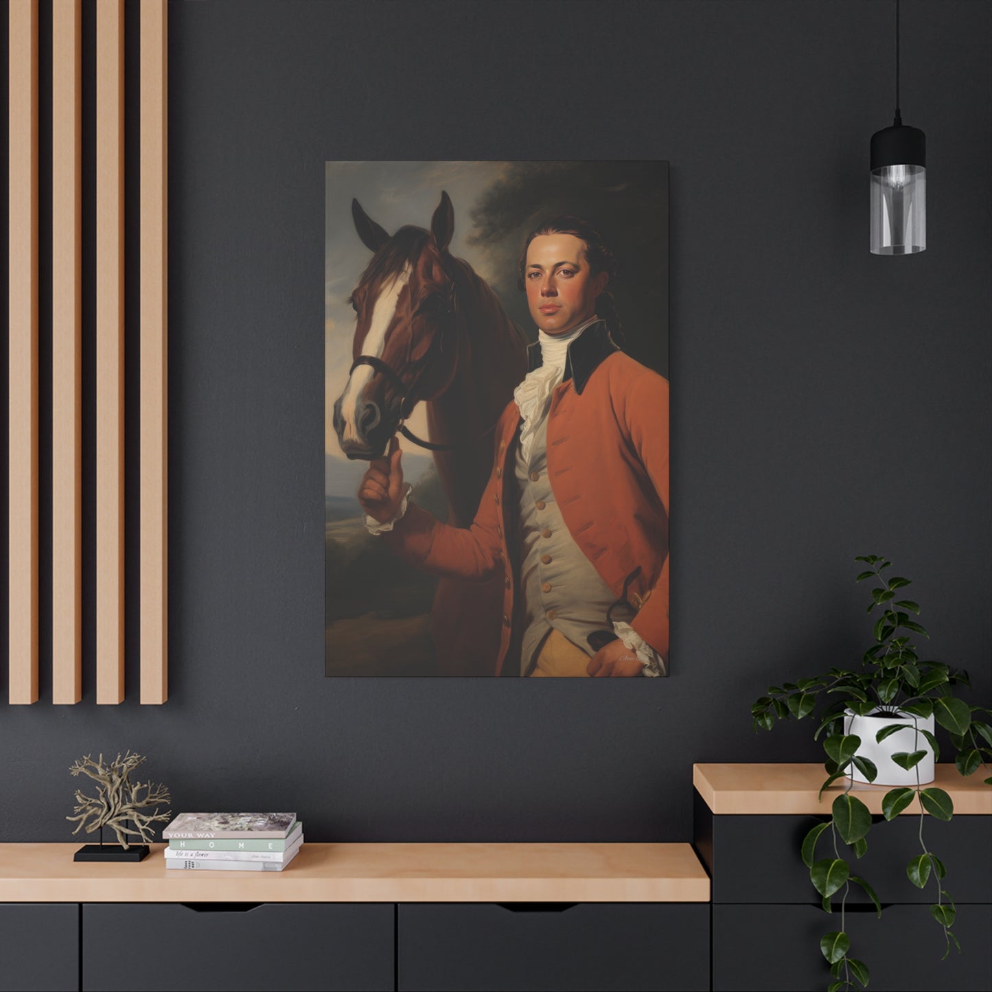 Richard and Lightening Matte Canvas, Stretched, 1.25"
