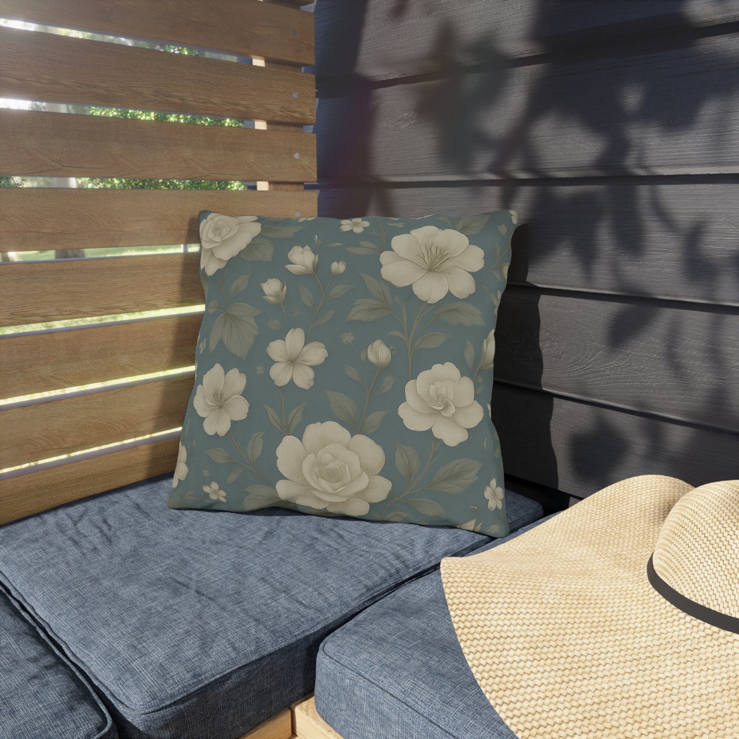 Chic Floral Outdoor Cushions, Patio Pillows, Garden Decor, Summer Accessories, Elegant Floral Throw Pillows, Home and Garden