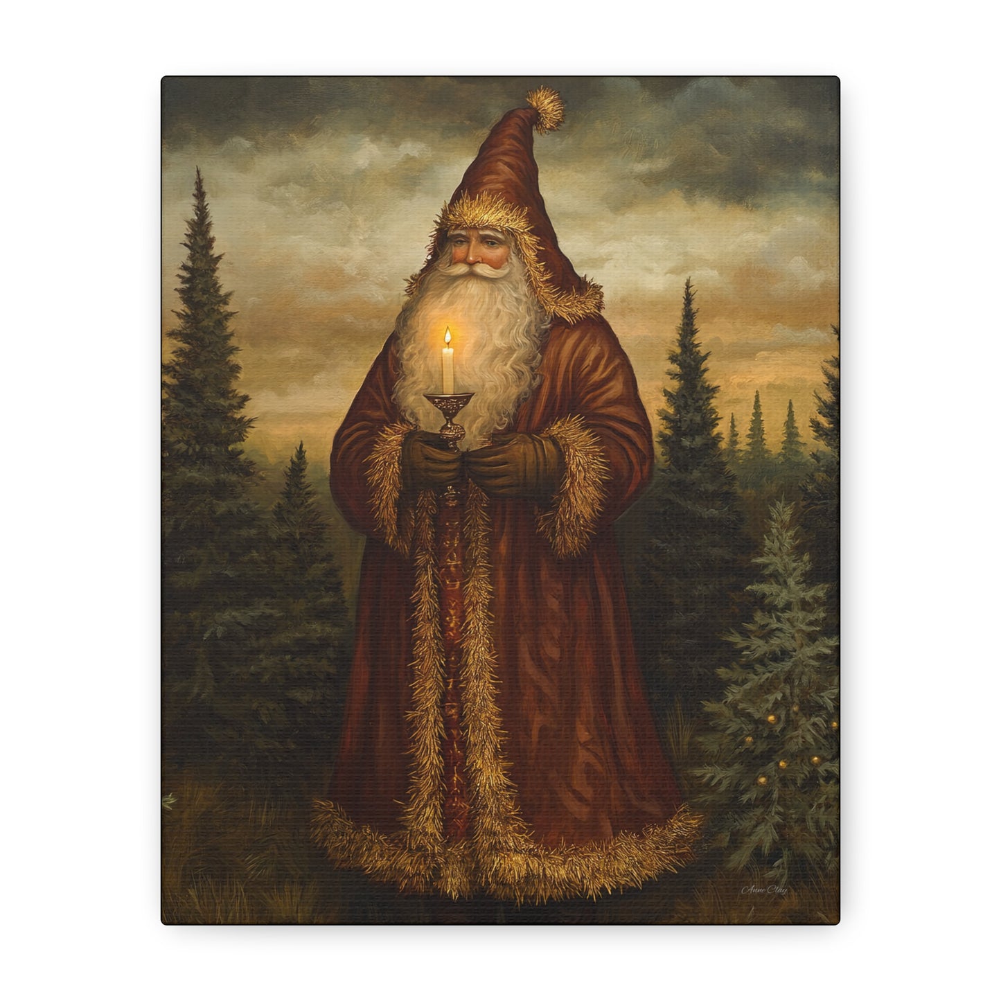 Dreamland Santa Matte Canvas, Stretched, 1.25"