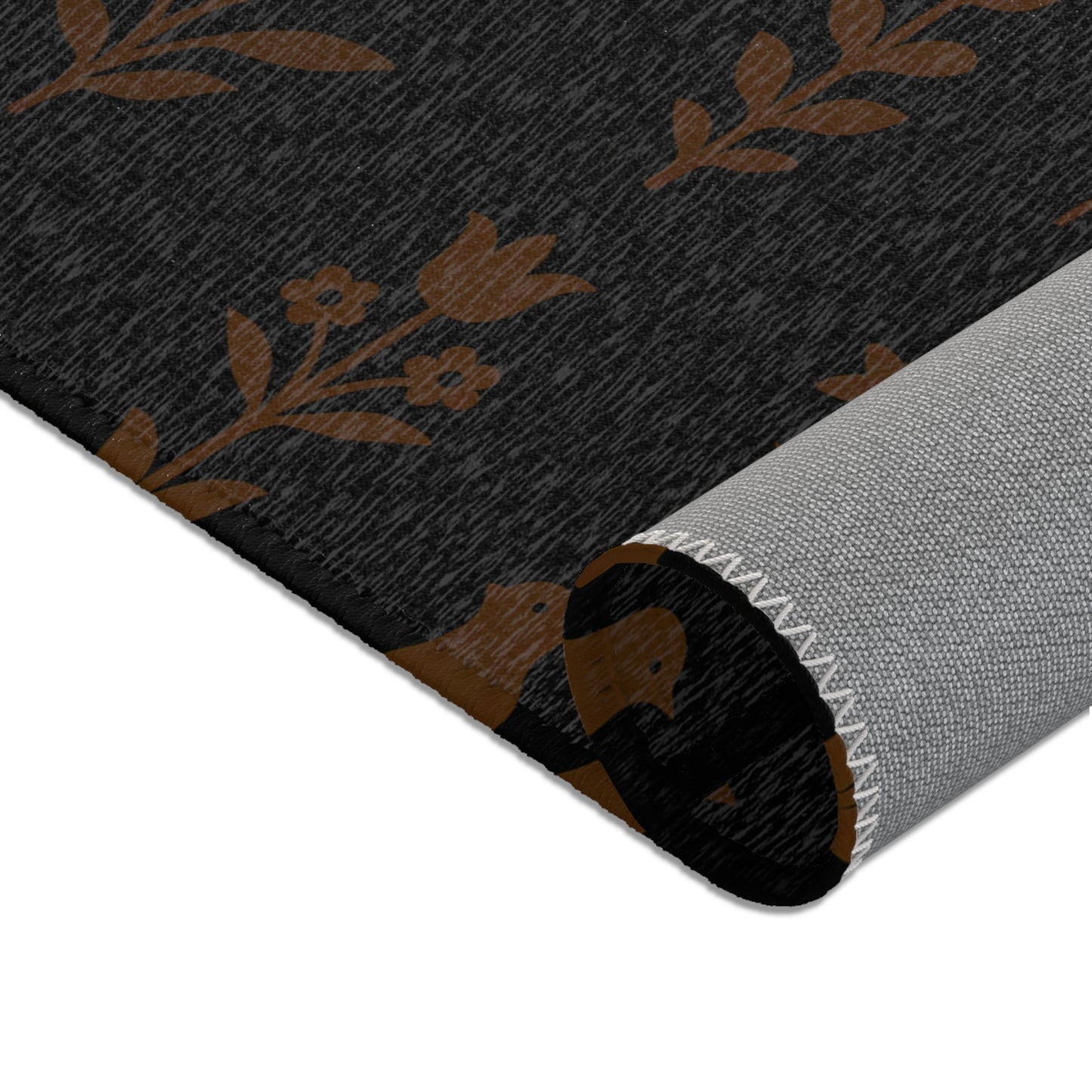 Elegant Floral Area Rug, Home Decor, Living Room, Bedroom Accent Rug, Gift for Housewarming, Cozy Atmosphere
