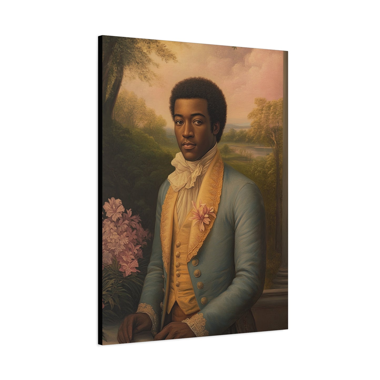 Elegant Stretched Canvas Art Print, Historical Portrait, Home Decor, Gift Idea, Wall Art, Living Room Decoration, Black History