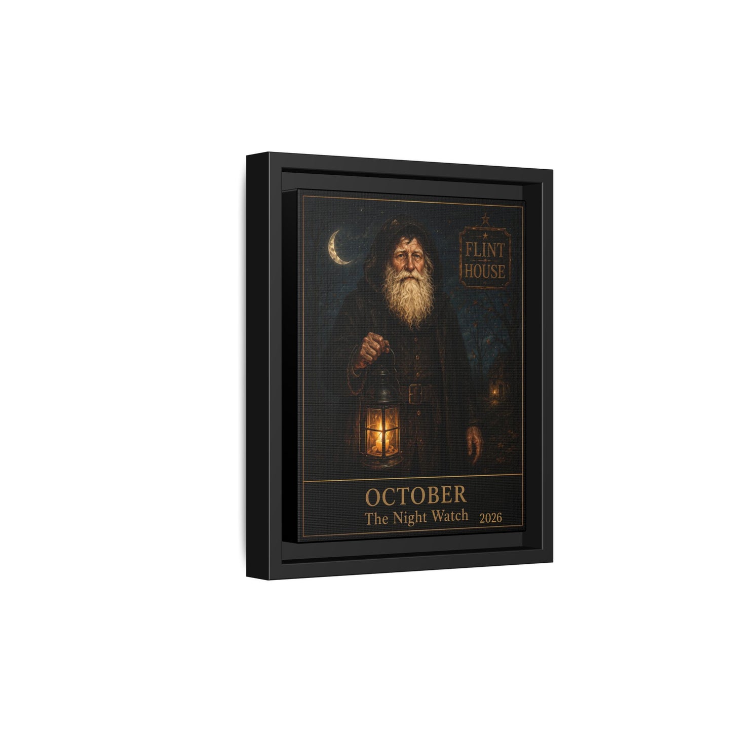 October ‘The Night Watch’ Framed Matte Canvas Wall Art