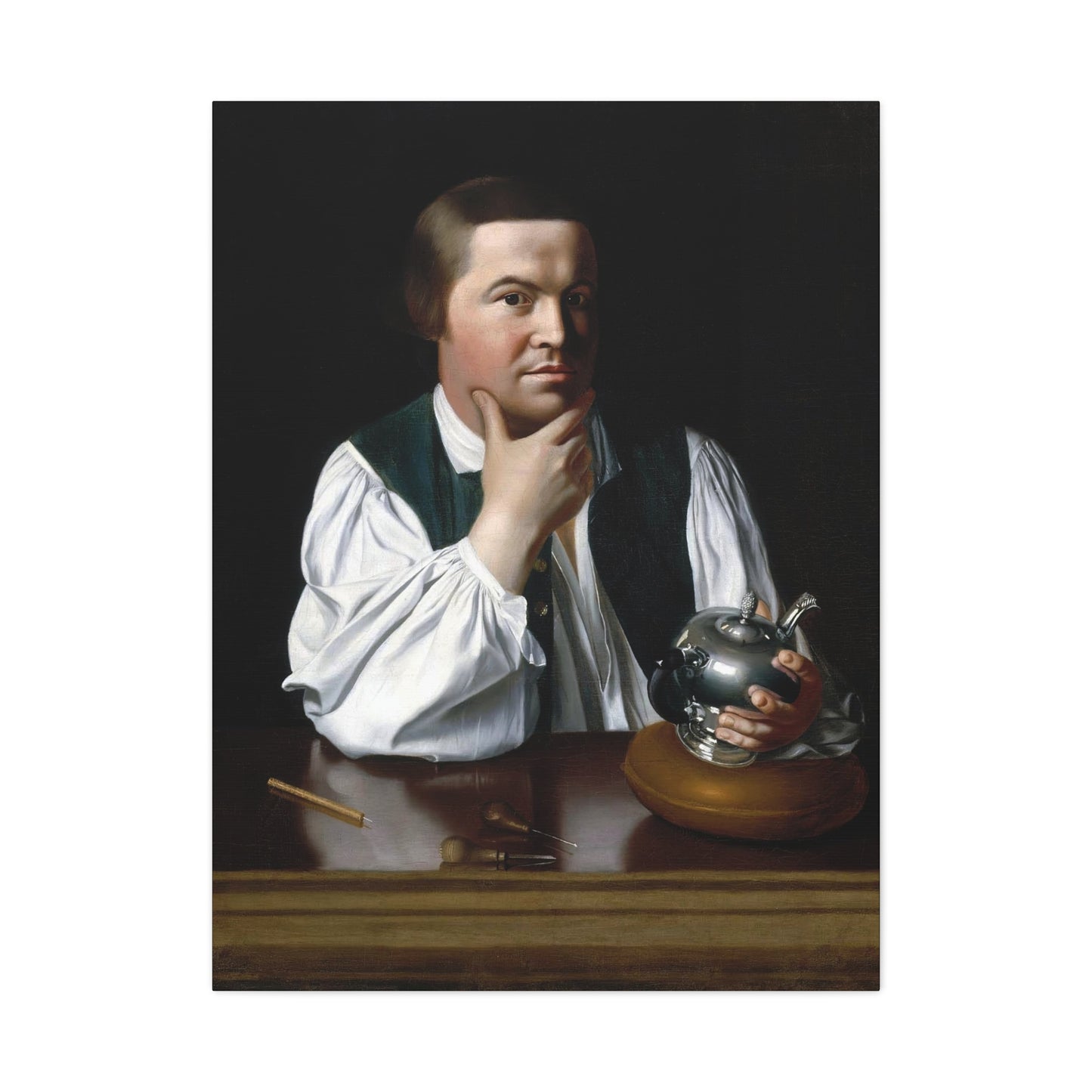 Paul Revere Historical Portrait Canvas Art - Vintage Decor for Home and Office