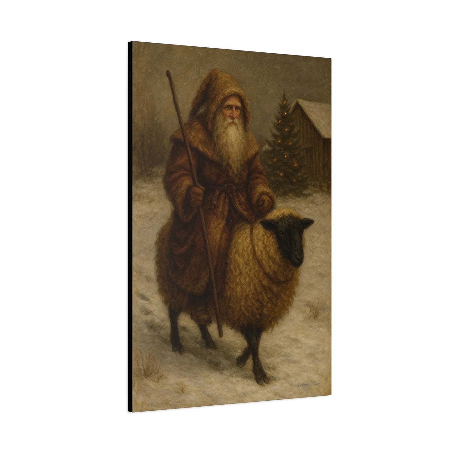 Vintage Winter Art Canvas