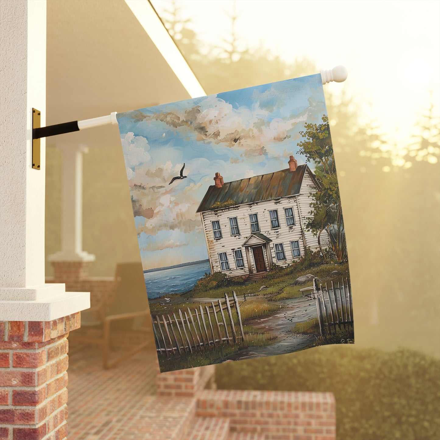 Old White House by the Sea Garden & House Banner