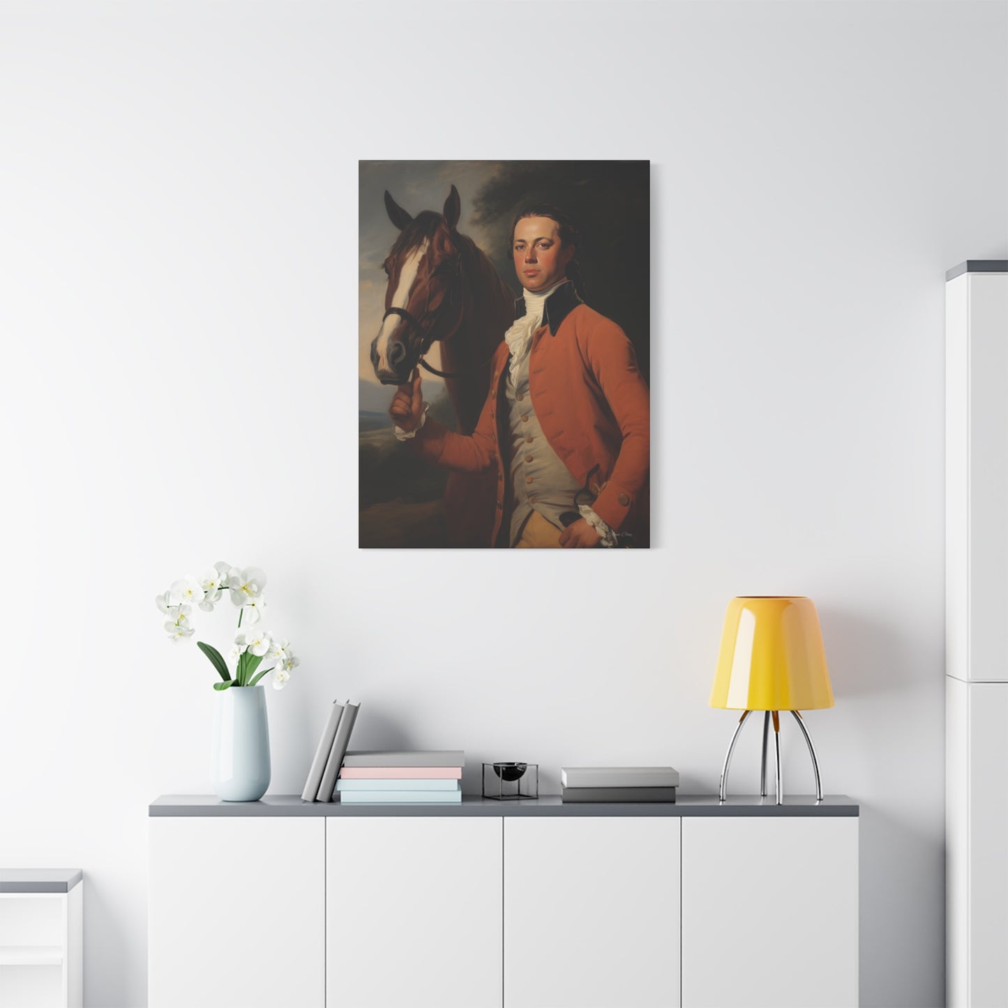 Richard and Lightening Matte Canvas, Stretched, 1.25"