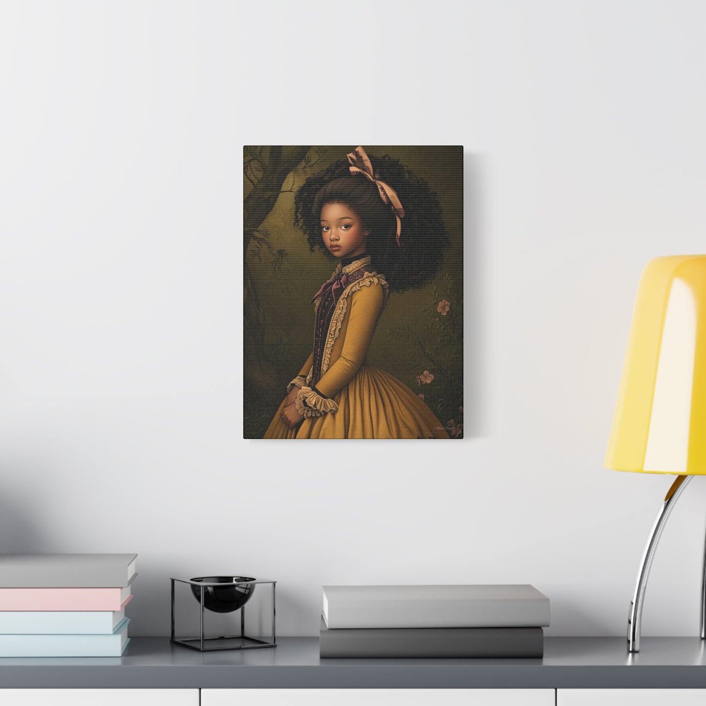 Elegant Stretched Canvas Art Print, Vintage Portrait, Home Decor, Wall Art, Gift for Art Lovers, Gallery Wall