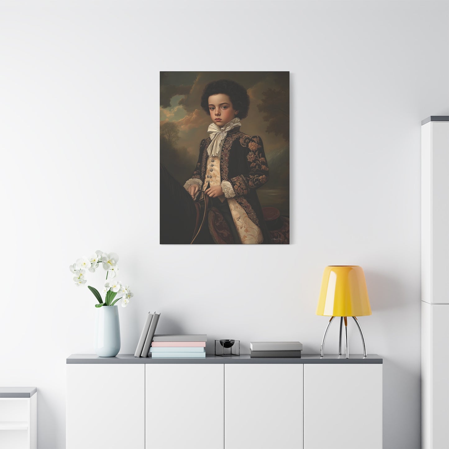 Vintage Portrait Canvas Print, Wall Art, Home Decor, Gift for Art Lovers, Classic Decor, Renaissance Style Artwork