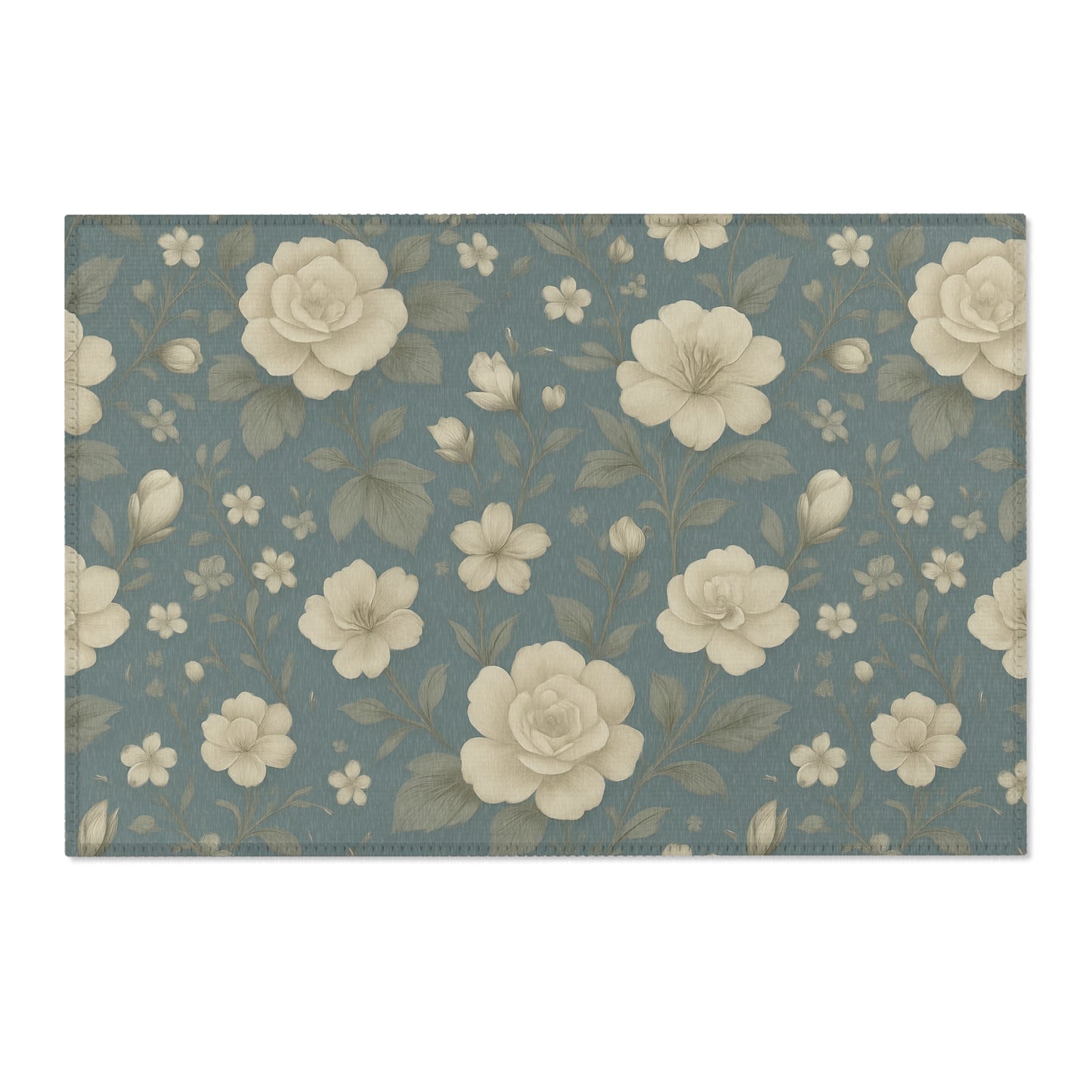 Floral Area Rug - Vintage-Inspired Home Decor, Living Room Accent, Bedroom Comfort, Housewarming Gift, Cozy Vibes