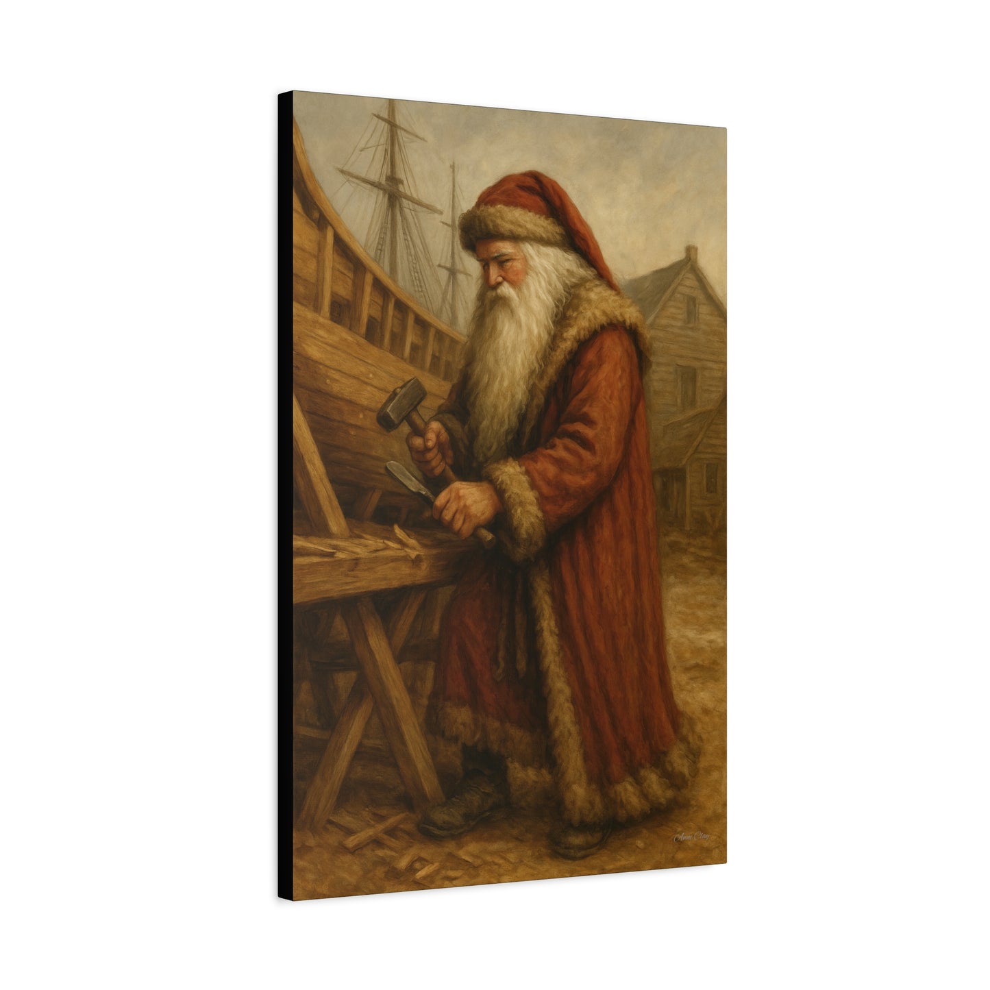 Santa Claus Artisan Matte Canvas Wall Art