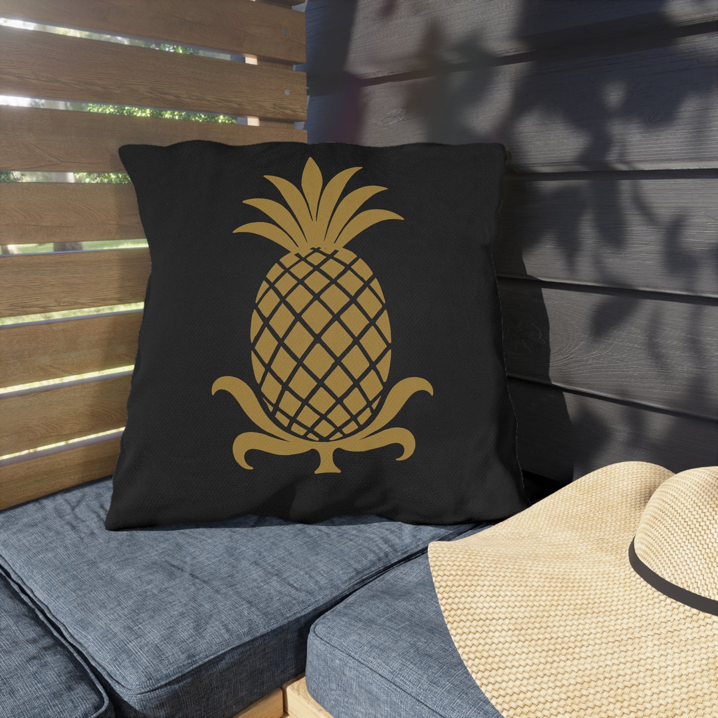 Tropical Pineapple Outdoor Pillow | Summer Decor, Patio Cushions, Beach House Decor, Garden Accessories, Gift for Home