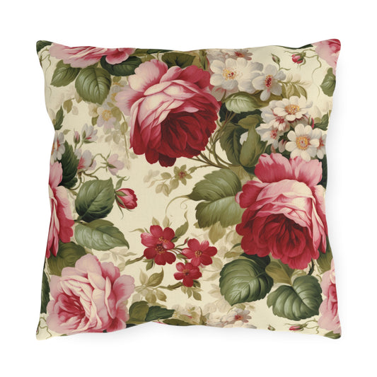 Classic Roses Outdoor Pillows