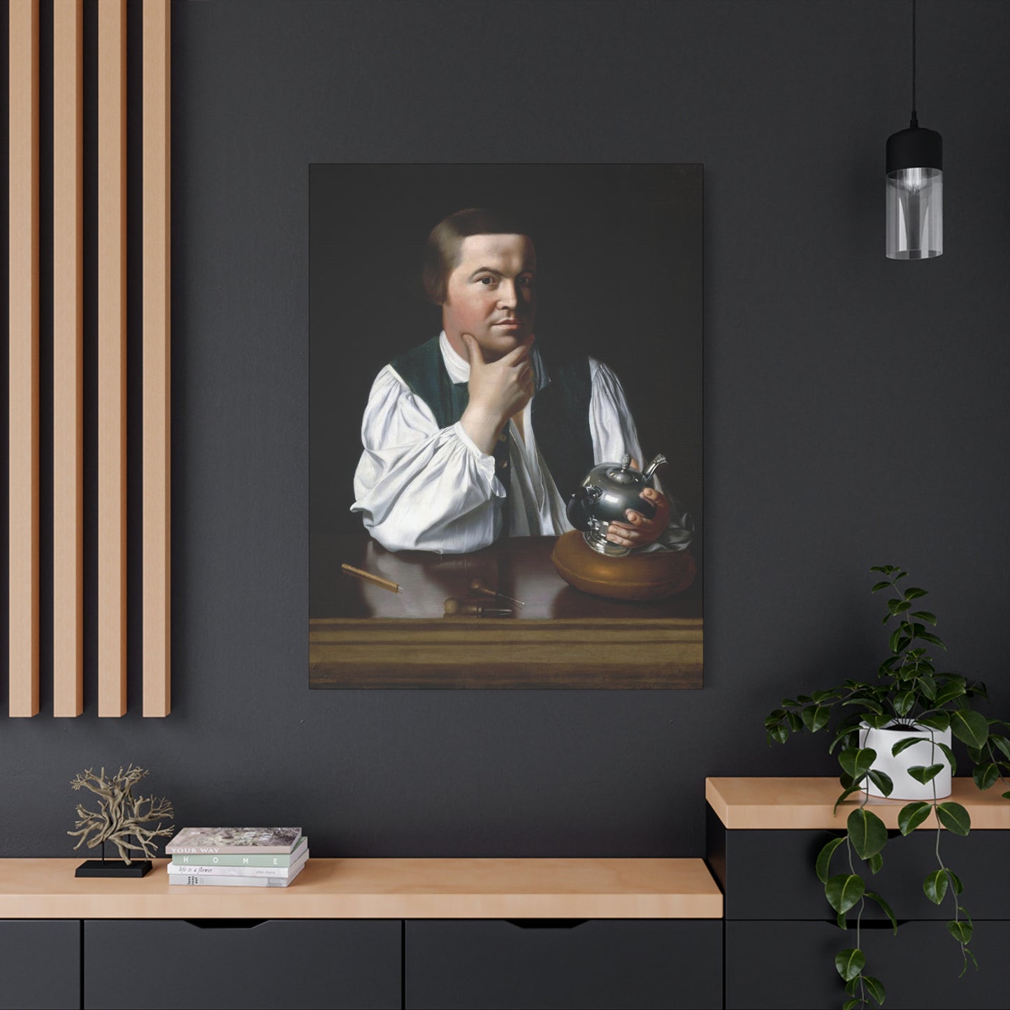Paul Revere Historical Portrait Canvas Art - Vintage Decor for Home and Office