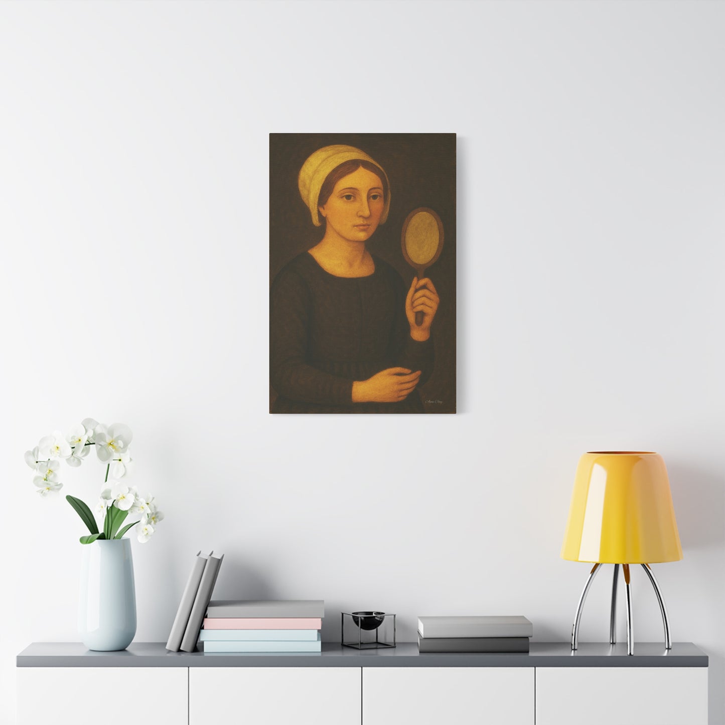 Vintage Art Print, Wall Decor, Home Decoration, Gift for Her, Canvas Artwork, Bohemian Style, Framed Picture