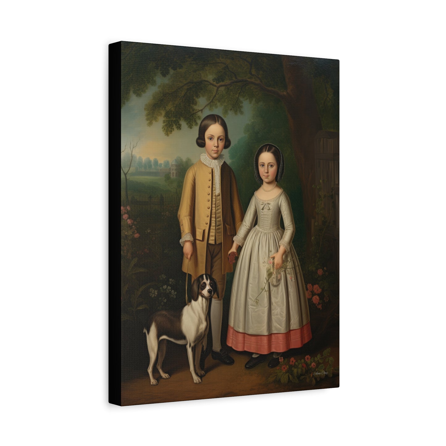 Ben and Cloe Matte Canvas, Stretched, 1.25"