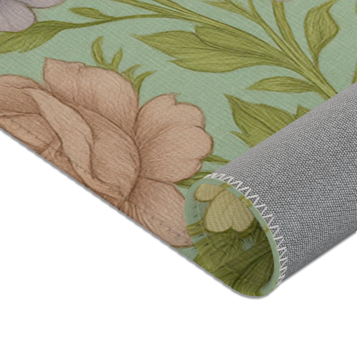 Vintage Floral Area Rug, Spring Decor, Living Room Accent, Boho Home Style, Gift for Her, Kitchen Mat