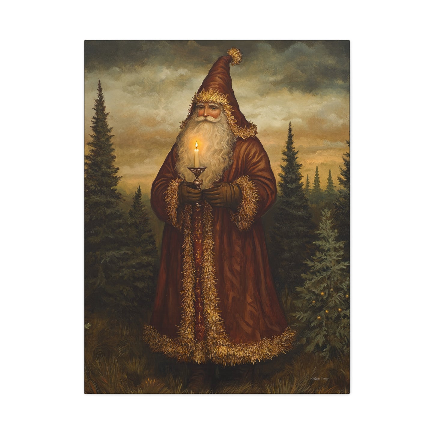 Dreamland Santa Matte Canvas, Stretched, 1.25"