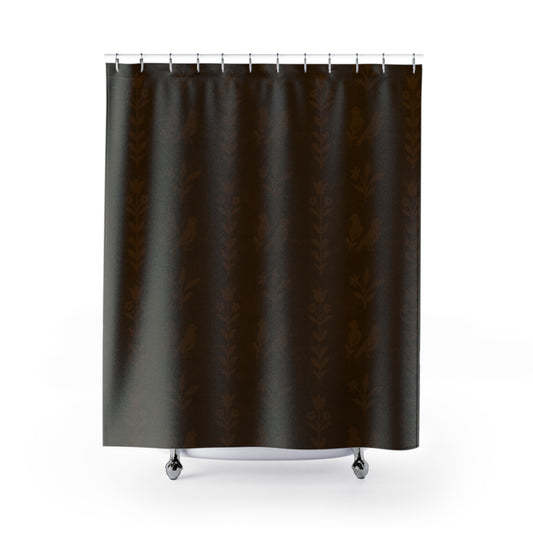 Elegant Floral Shower Curtain, Modern Bathroom Decor, Boho Chic, Soft Neutrals, Gift for Homeowners, Mothers Day