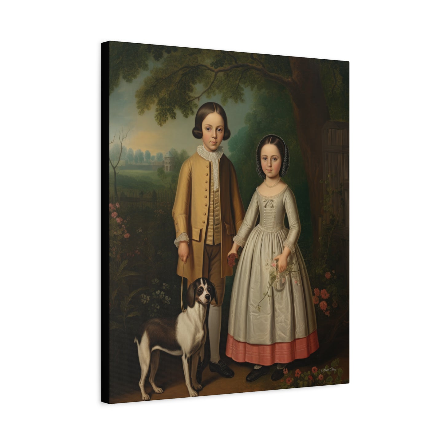 Ben and Cloe Matte Canvas, Stretched, 1.25"