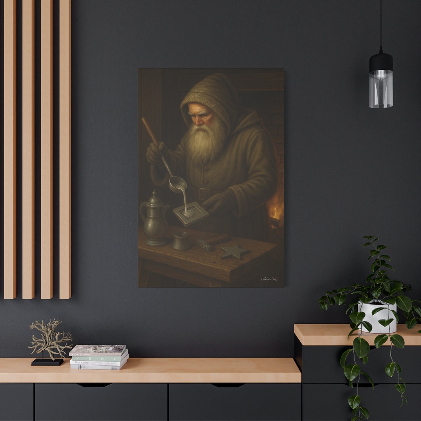 Artistic Matte Canvas Print - Mystic Blacksmith Design