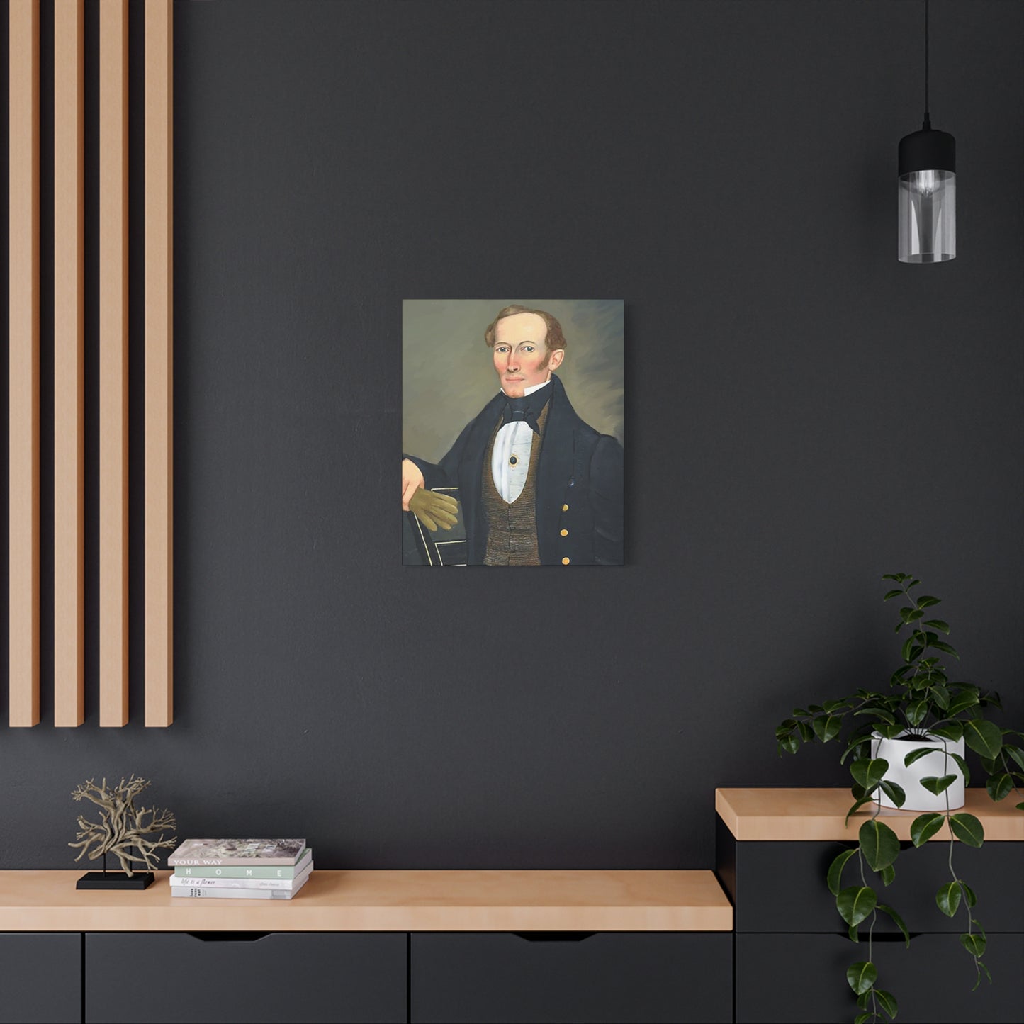 President Pearce Vintage Portrait Matte Canvas Wall Art - Classic Decor for Home