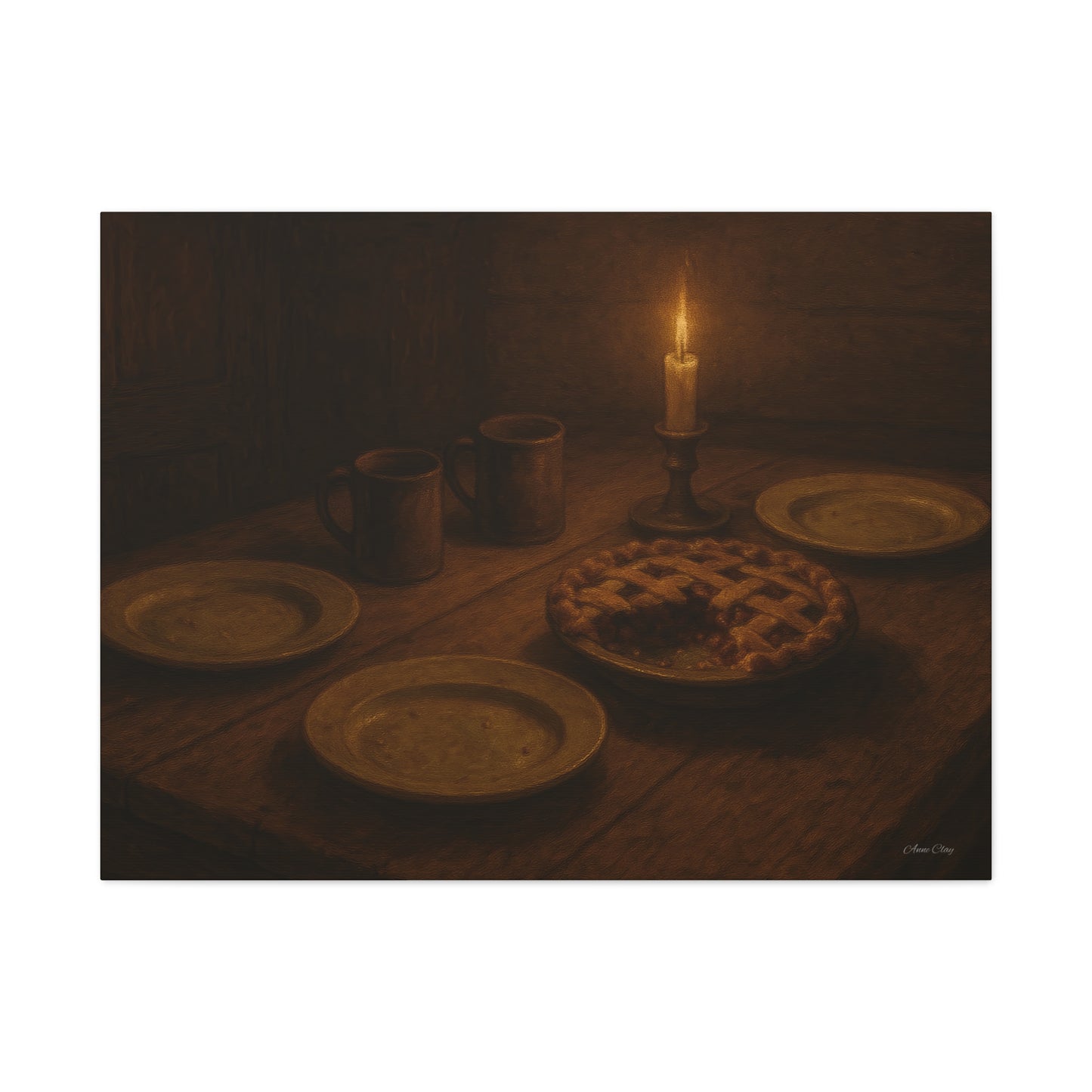 Warm Atmosphere Canvas Art for Home Decor, Cozy Wall Art, Kitchen Wall Decor, Rustic Photography, Gift for Homeowners