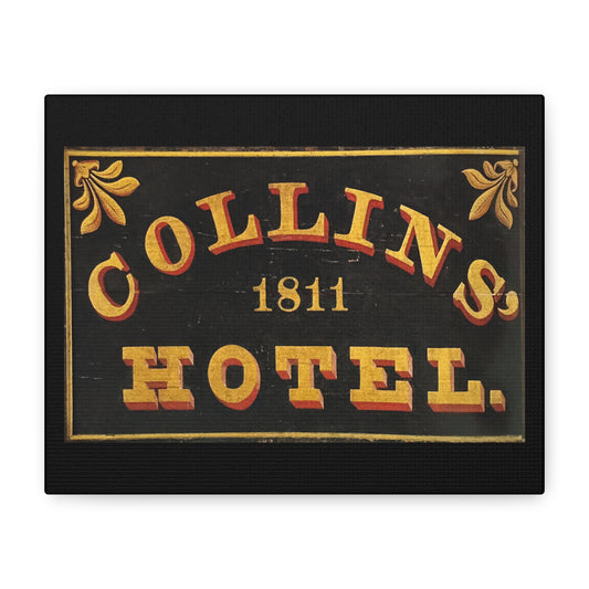 Collins Hotel Matte Canvas, Stretched, 1.25"