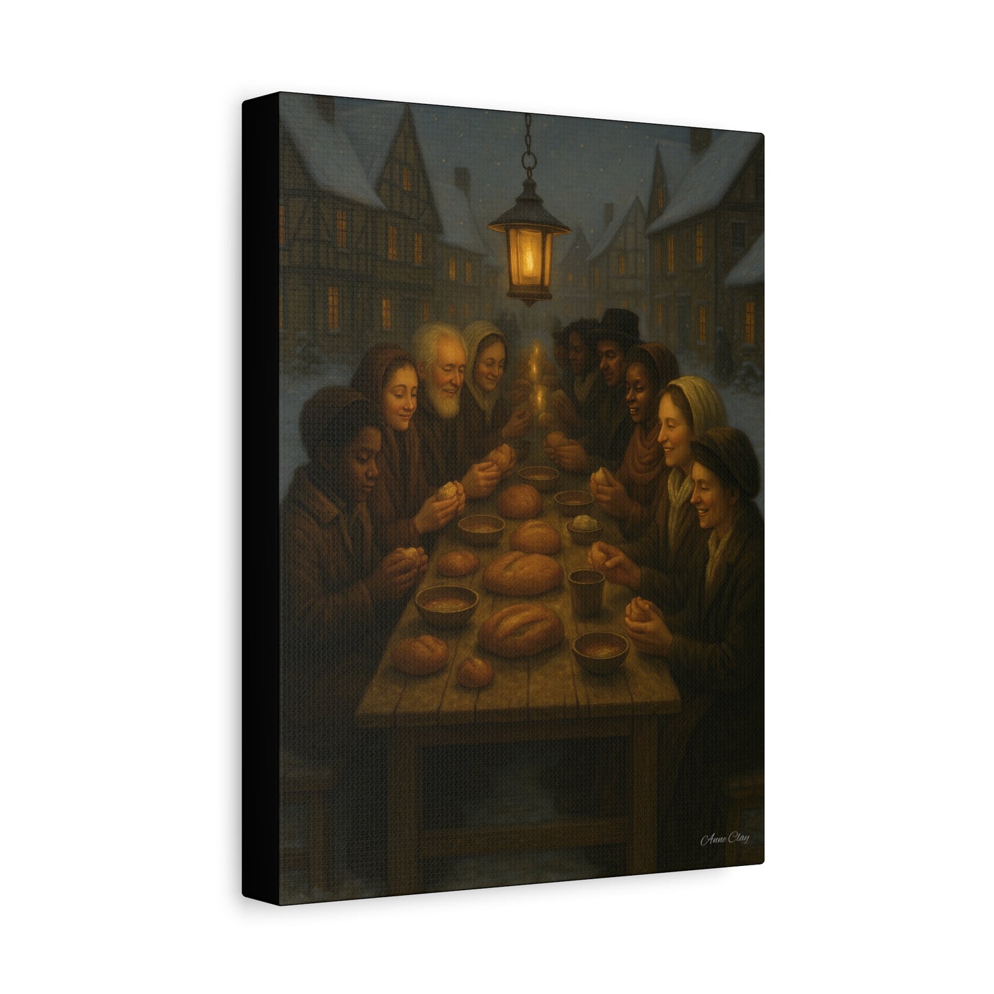 Endless Bounty Christmas Feast  Canvas Print