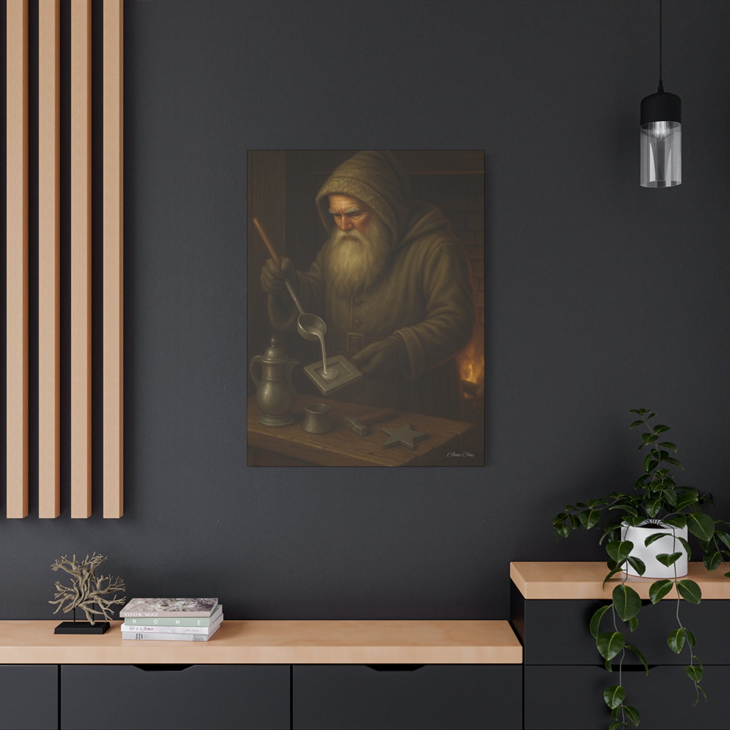 Artistic Matte Canvas Print - Mystic Blacksmith Design