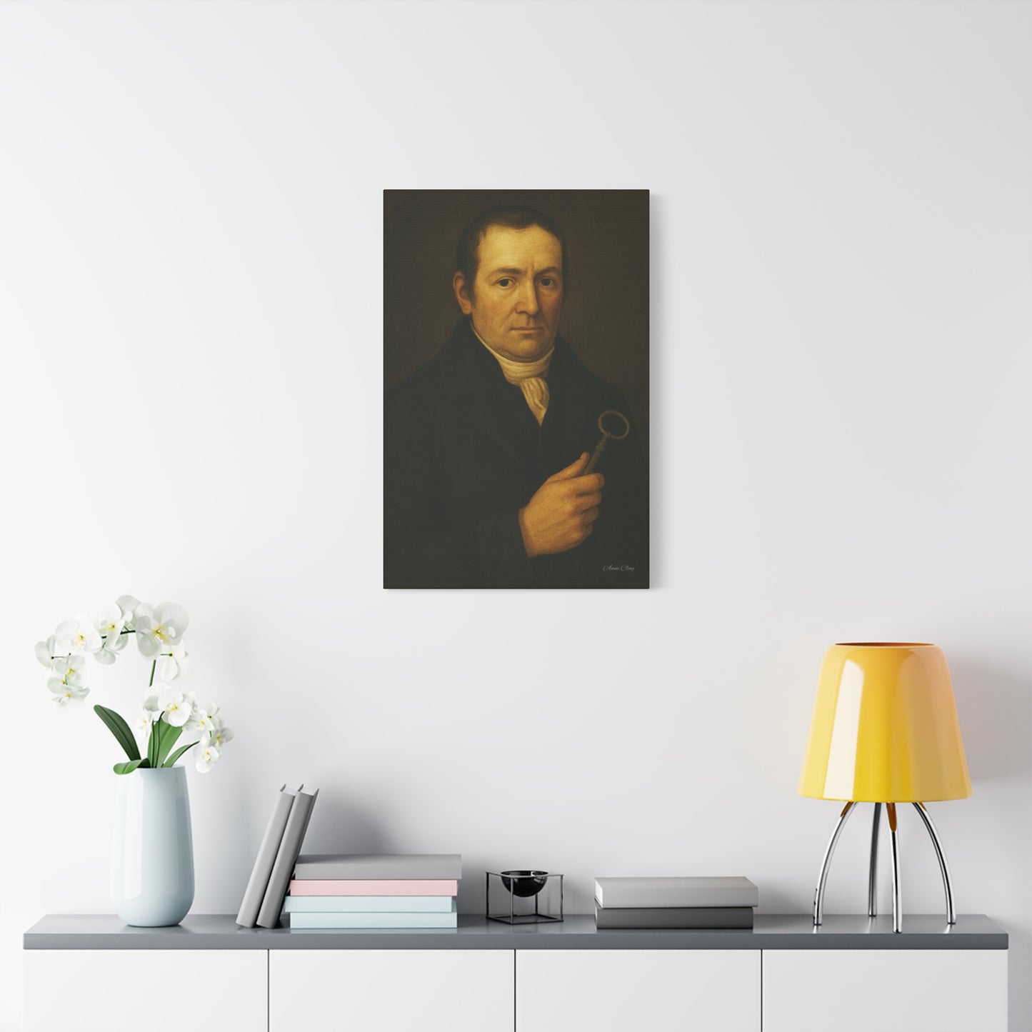 Matte Canvas Wall Art, Portrait of Historical Figure, Vintage Decor, Home Aesthetic, Gift for Art Lovers, Framed Print, Unique Wall Decor