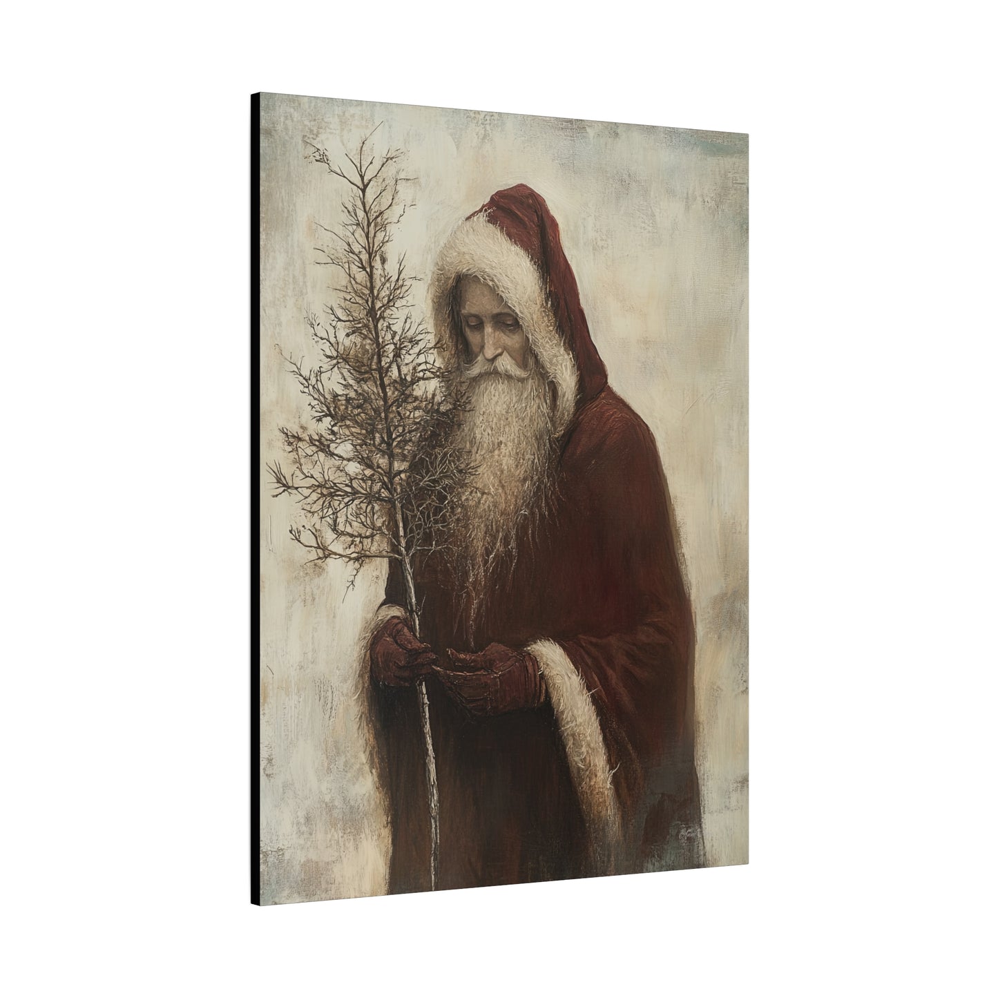 Humble Santa Matte Canvas, Stretched, 1.25"