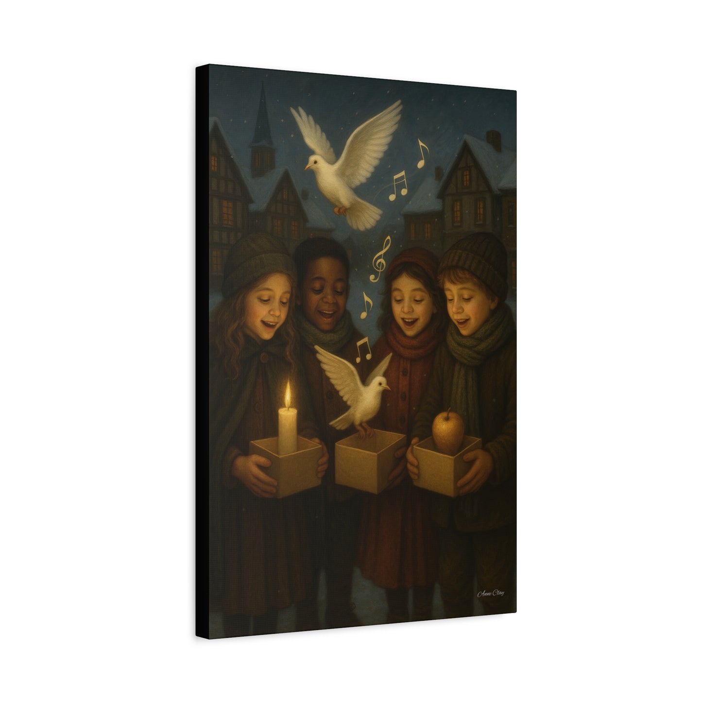 Spirit of Christmas, Share the Sound of Peace Holiday Cheer Canvas Art