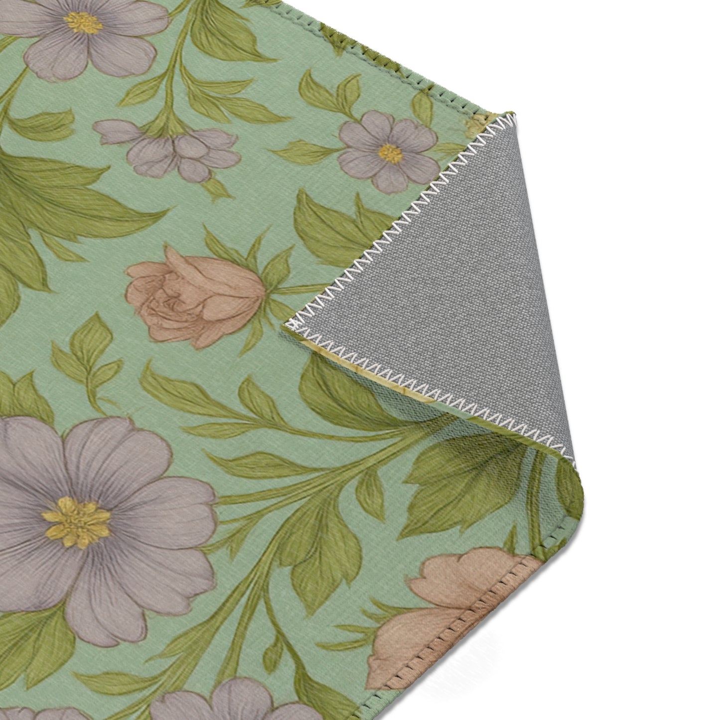 Vintage Floral Area Rug, Spring Decor, Living Room Accent, Boho Home Style, Gift for Her, Kitchen Mat