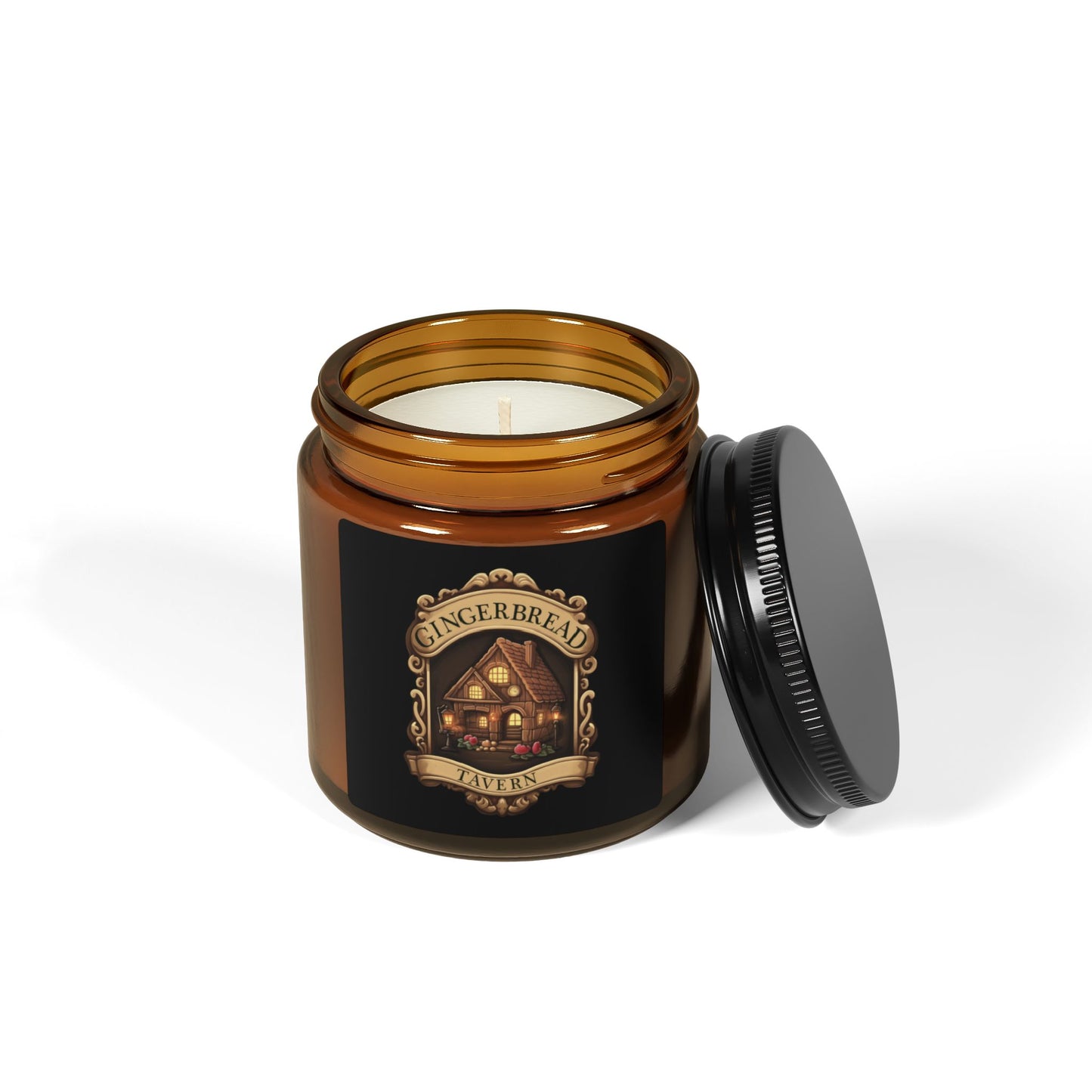 Gingerbread House Scented Soy Candle - Cozy Holiday Ambiance