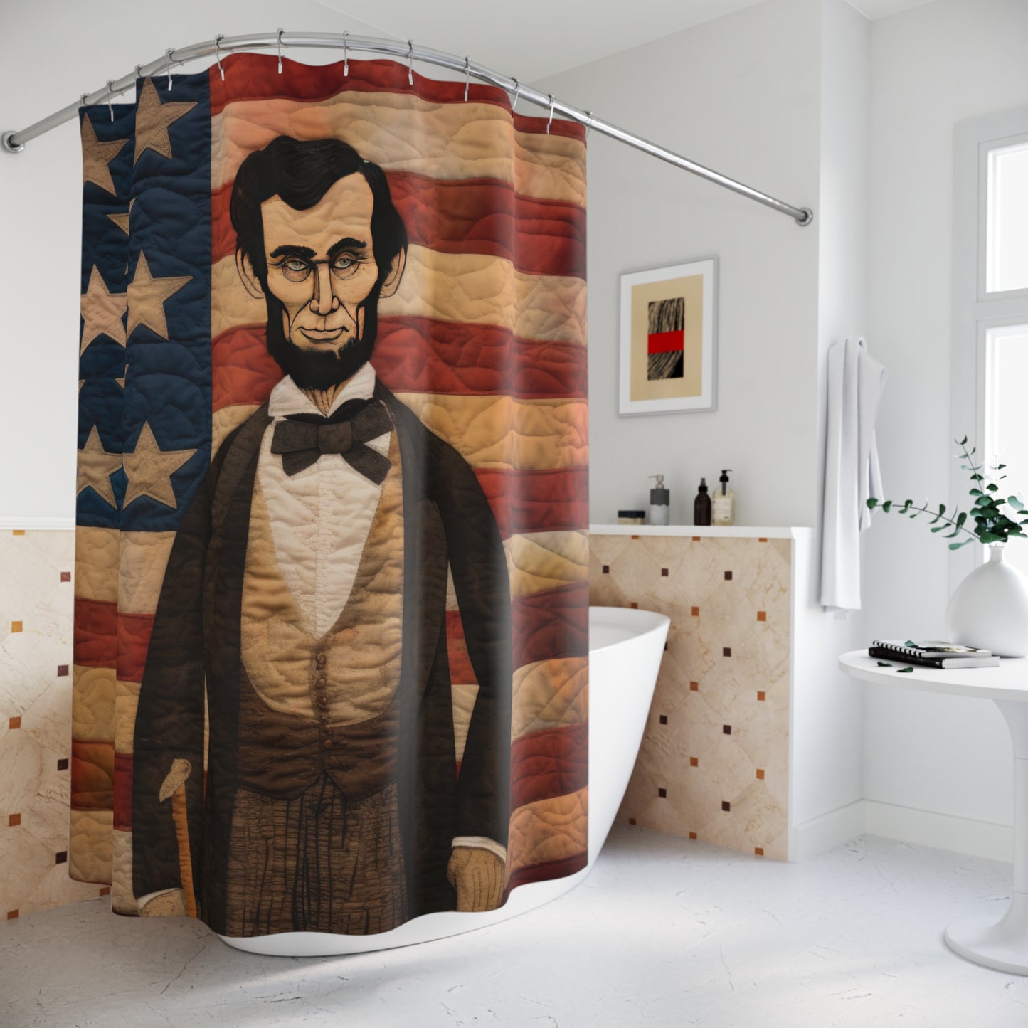 Abe Lincoln Shower Curtains