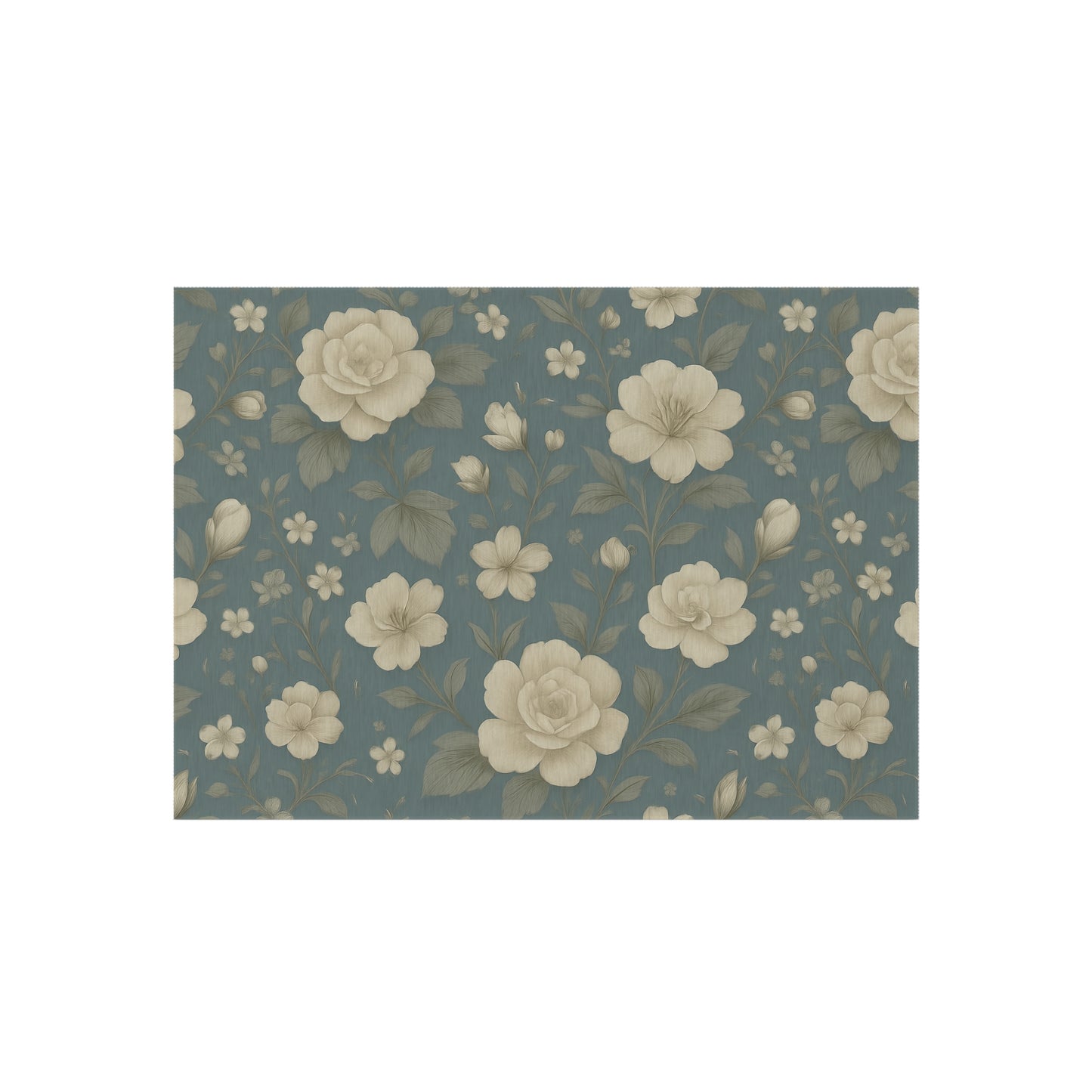 Floral Outdoor Patio Rug - Chic Garden Decor, Indoor-Outdoor Mat, Stylish Entertaining, Summer BBQ, Cozy Gathering