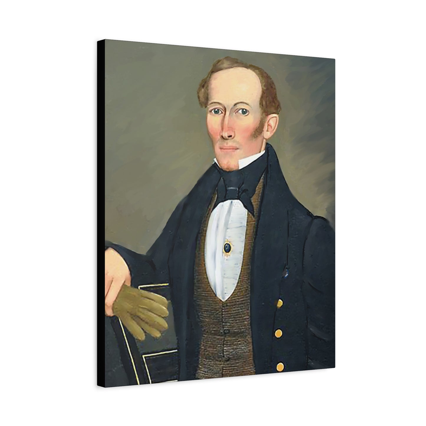 President Pearce Vintage Portrait Matte Canvas Wall Art - Classic Decor for Home