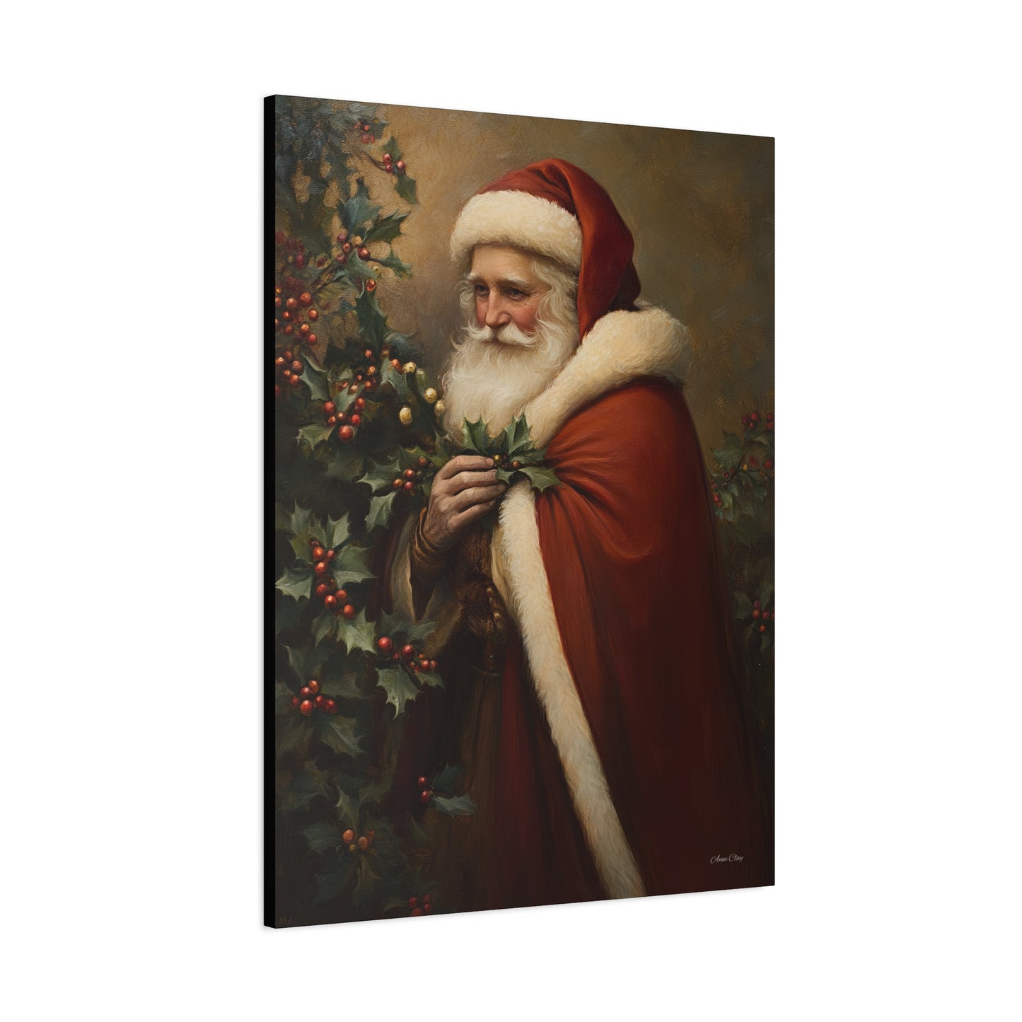 Secret Santa Matte Canvas, Stretched, 1.25"
