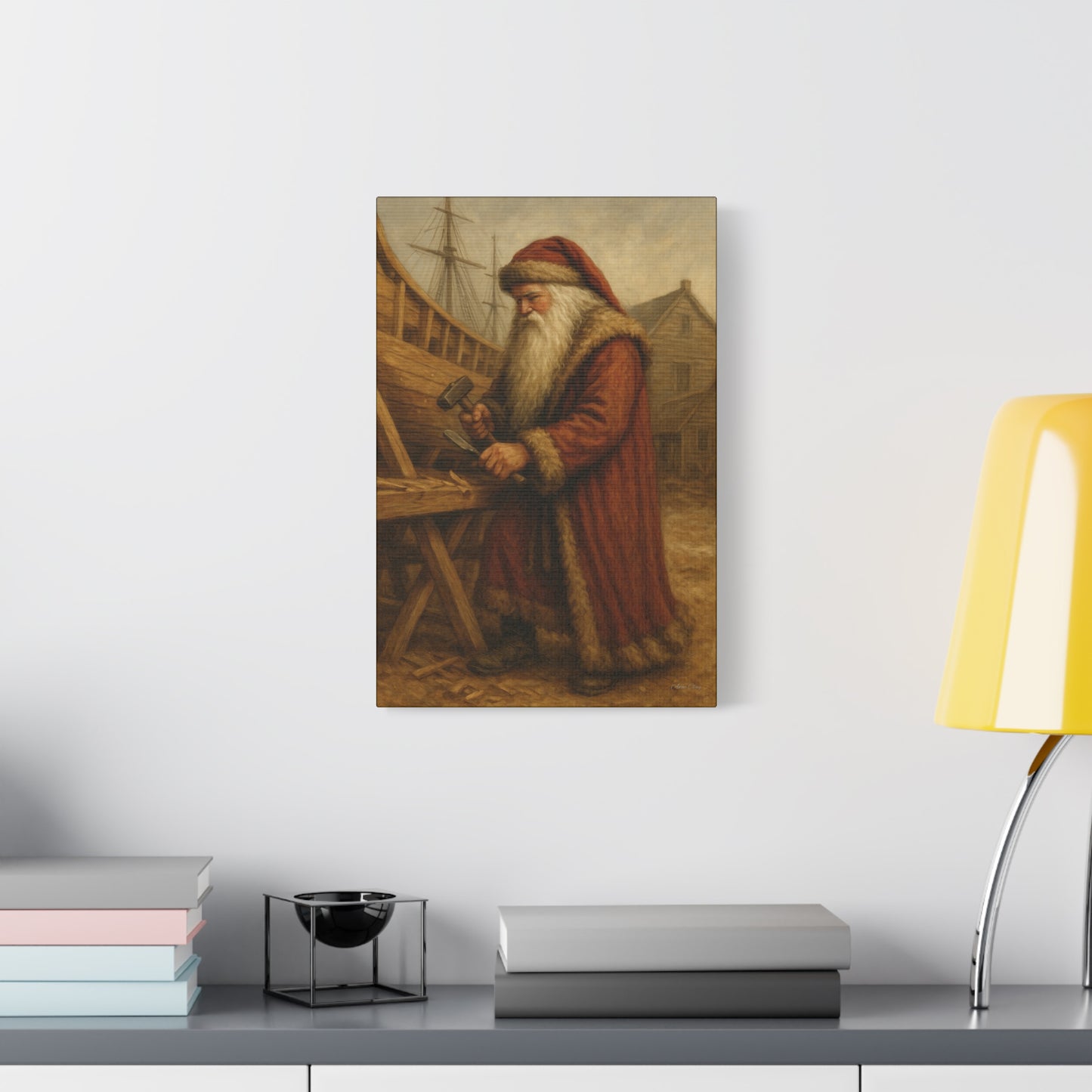 Santa Claus Artisan Matte Canvas Wall Art