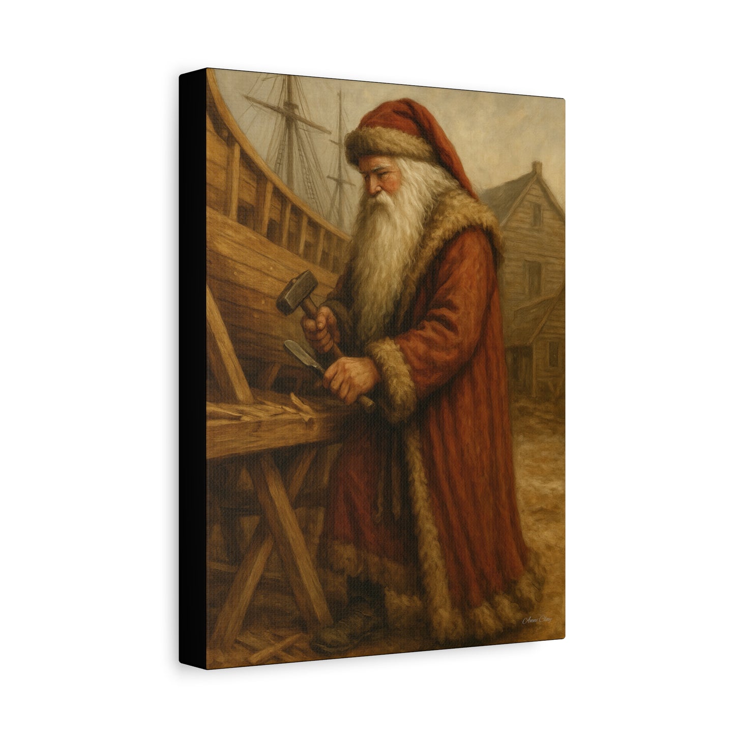 Santa Claus Artisan Matte Canvas Wall Art