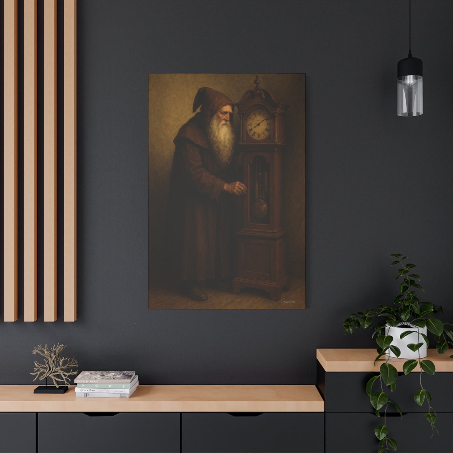 Vintage Wizard Wall Art Canvas