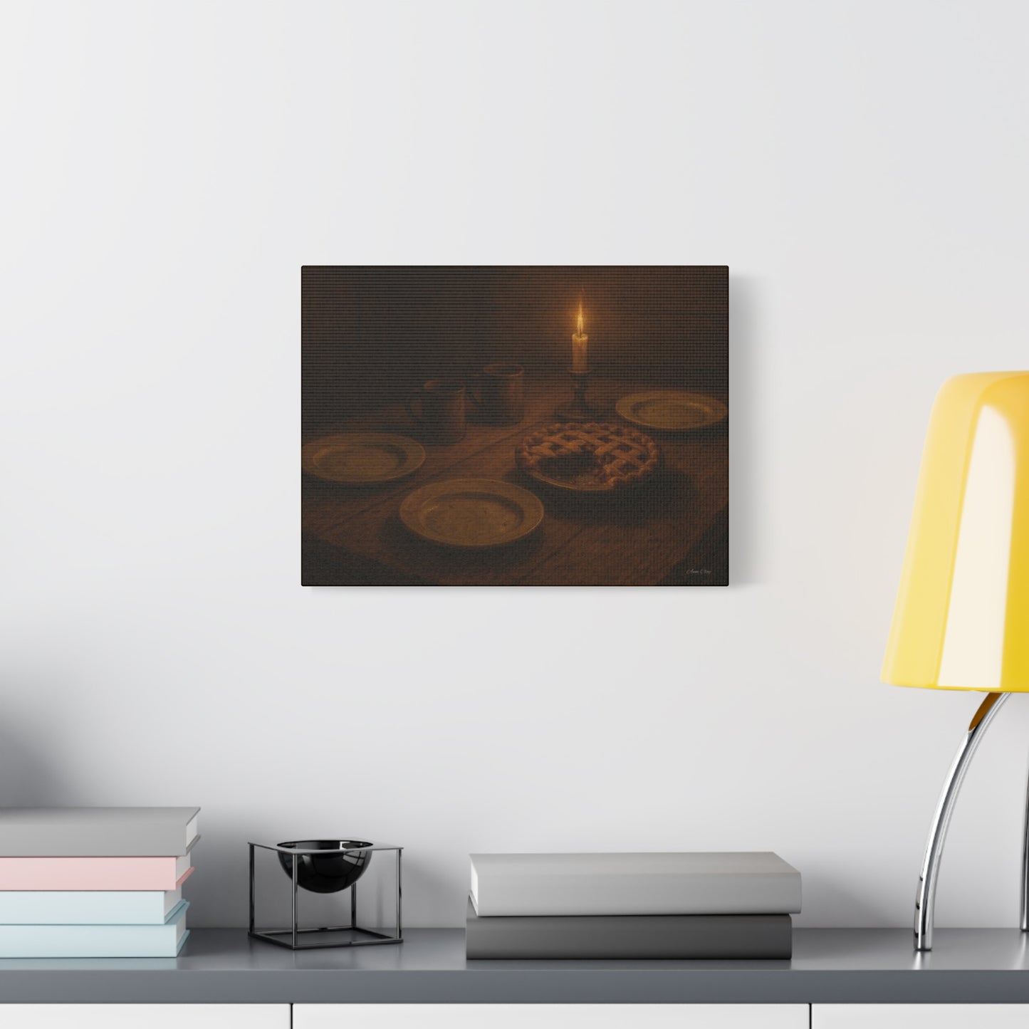 Warm Atmosphere Canvas Art for Home Decor, Cozy Wall Art, Kitchen Wall Decor, Rustic Photography, Gift for Homeowners